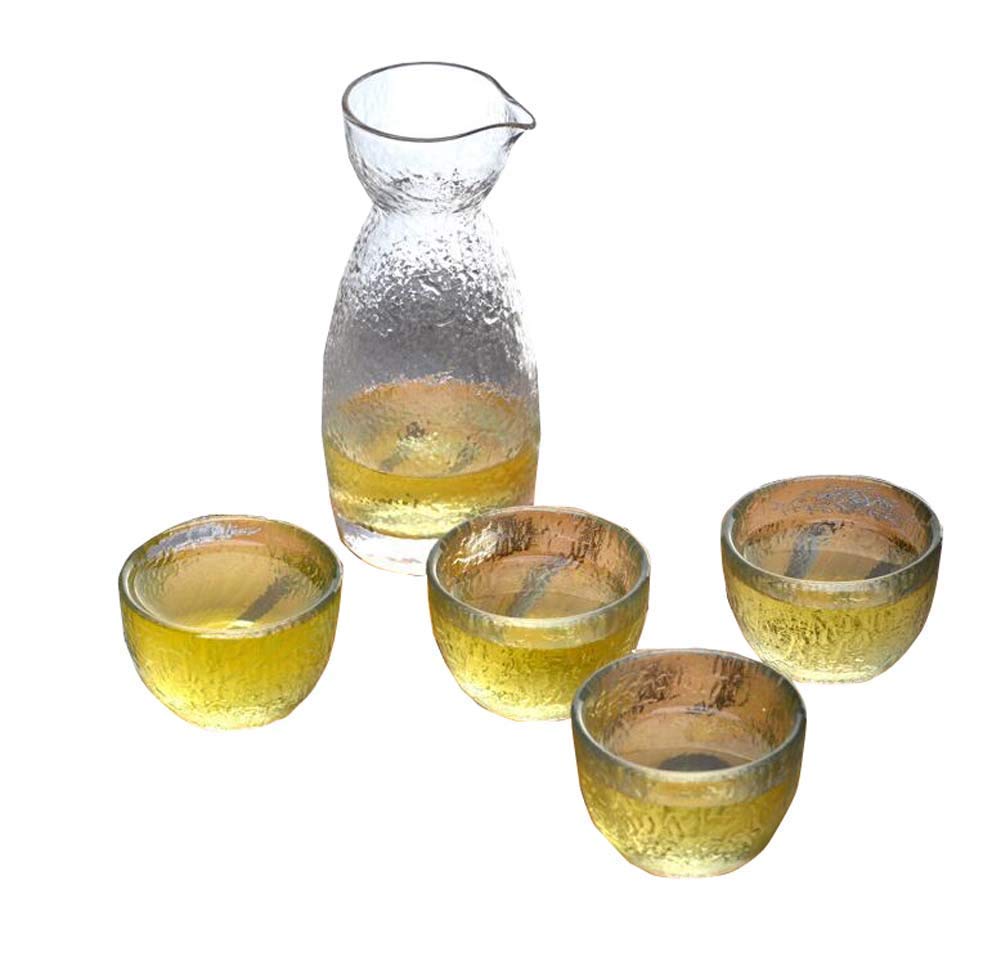Exquisite Black Sake Set - Japanese Sake Bottle & Cups for Tea, Beer, and Liquor - Perfect for Home Bars, Dinner Parties, and Asian-Themed Gatherings