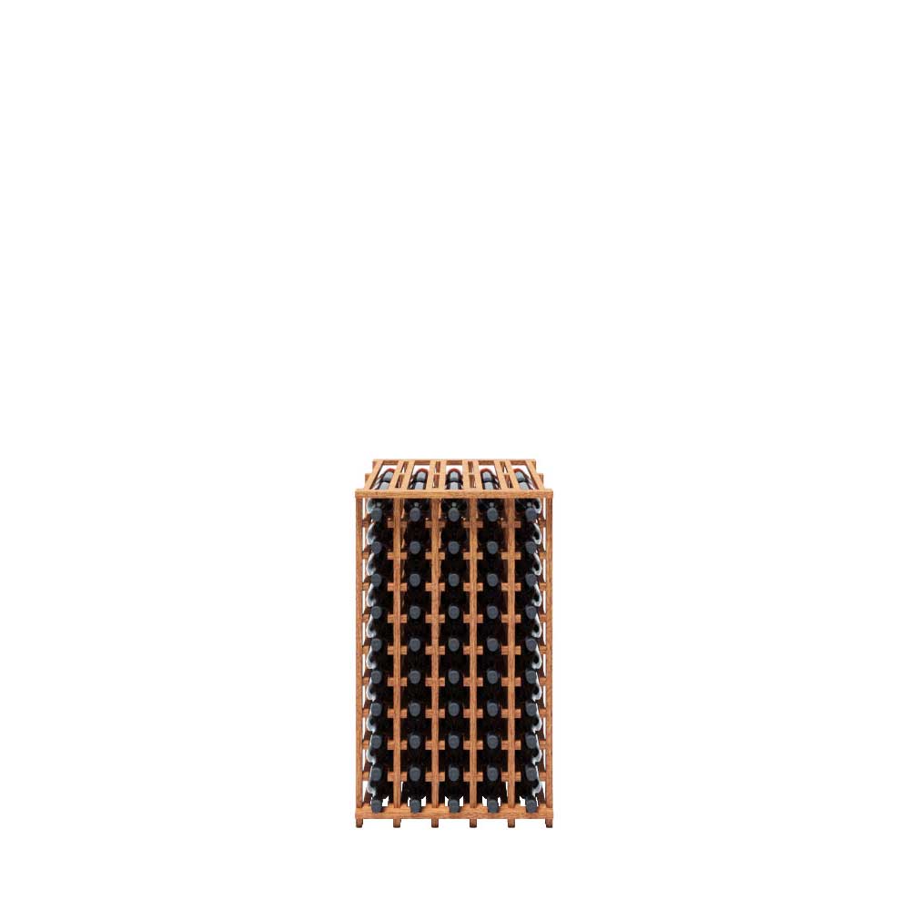5 Column 100 Bottle Double Deep Base Wine Rack - Premium Wooden Wine Storage for Cellar, Kitchen & Dining Room Organization