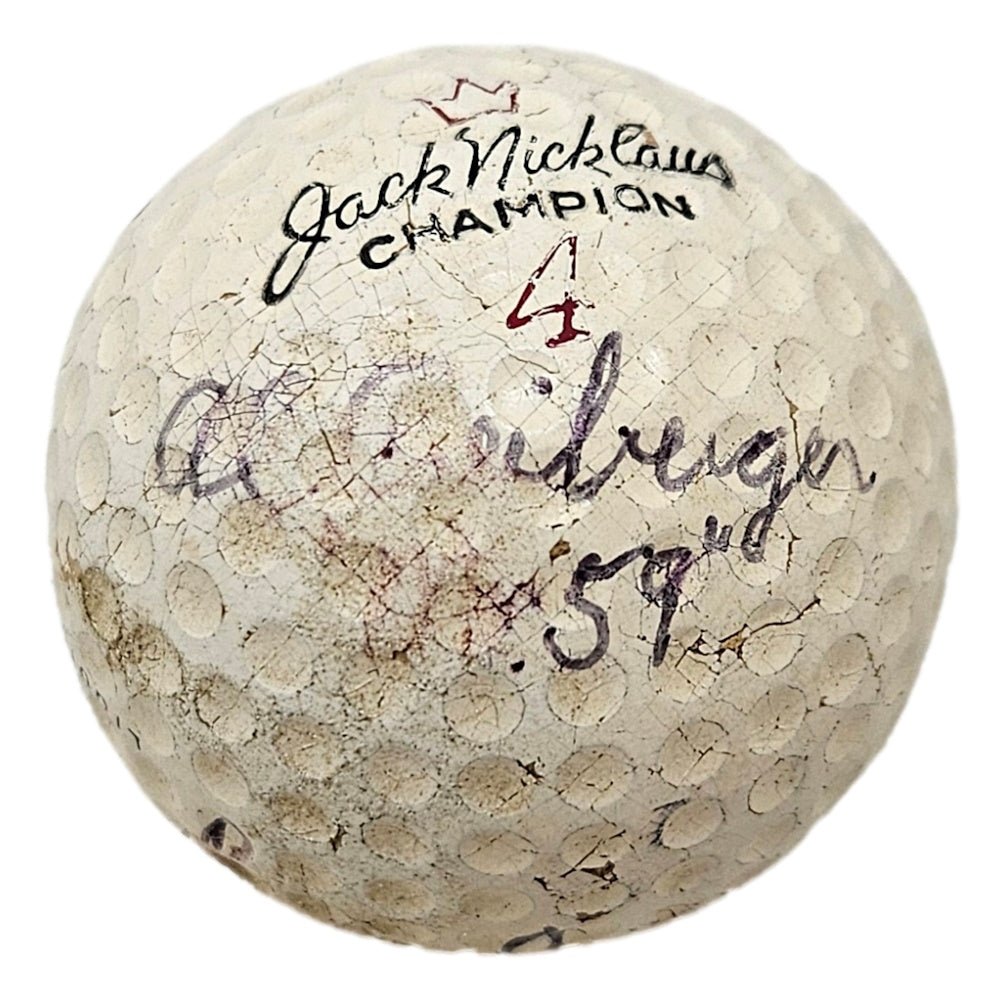 Jack Nicklaus Al Geiberger Billy Casper Autographed Golf Ball with BAS Certificate of Authenticity - Perfect for Collectors, Golf Memorabilia Displays & Sports Fan Gifts