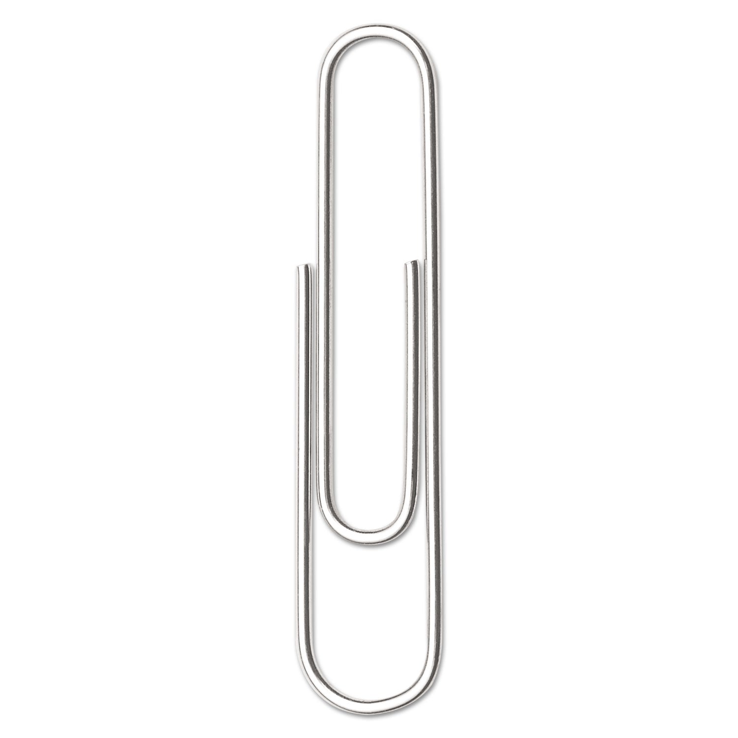 ACCO #1 Smooth Silver Paper Clips - 100 Clips per Box, 10 Boxes per Pack - Perfect for Office, School & Home Organization