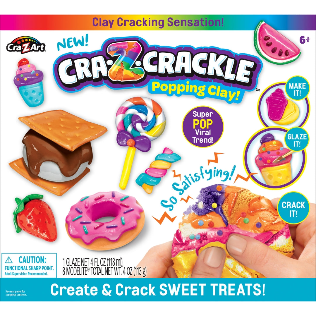 Cra Z Art Cra Z Crackle Create & Crack Sweet Treats Kit (25074) - Fun DIY Candy Making for Kids Birthday Parties & Holiday Gifts