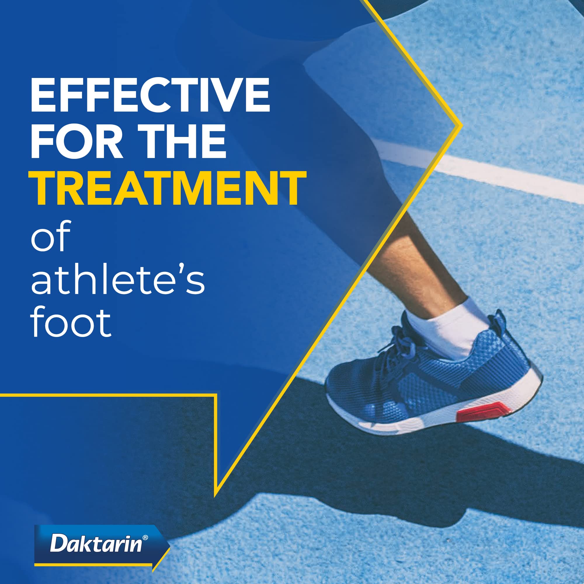 Daktarin Aktiv Cream (1x 30g) - Effective Athlete's Foot Treatment for Fungal Infections, Soothes Cracked & Itchy Skin | Ideal for Daily Foot Care & Gym Bag Essentials
