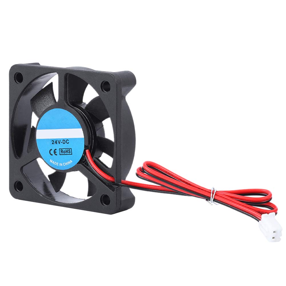 24V DC Brushless Blower Fan 50x50x10mm - 2 Pin 5010 Cooling Fan Replacement for 3D Printers | Perfect for DIY 3D Printing Projects & Accessory Upgrades