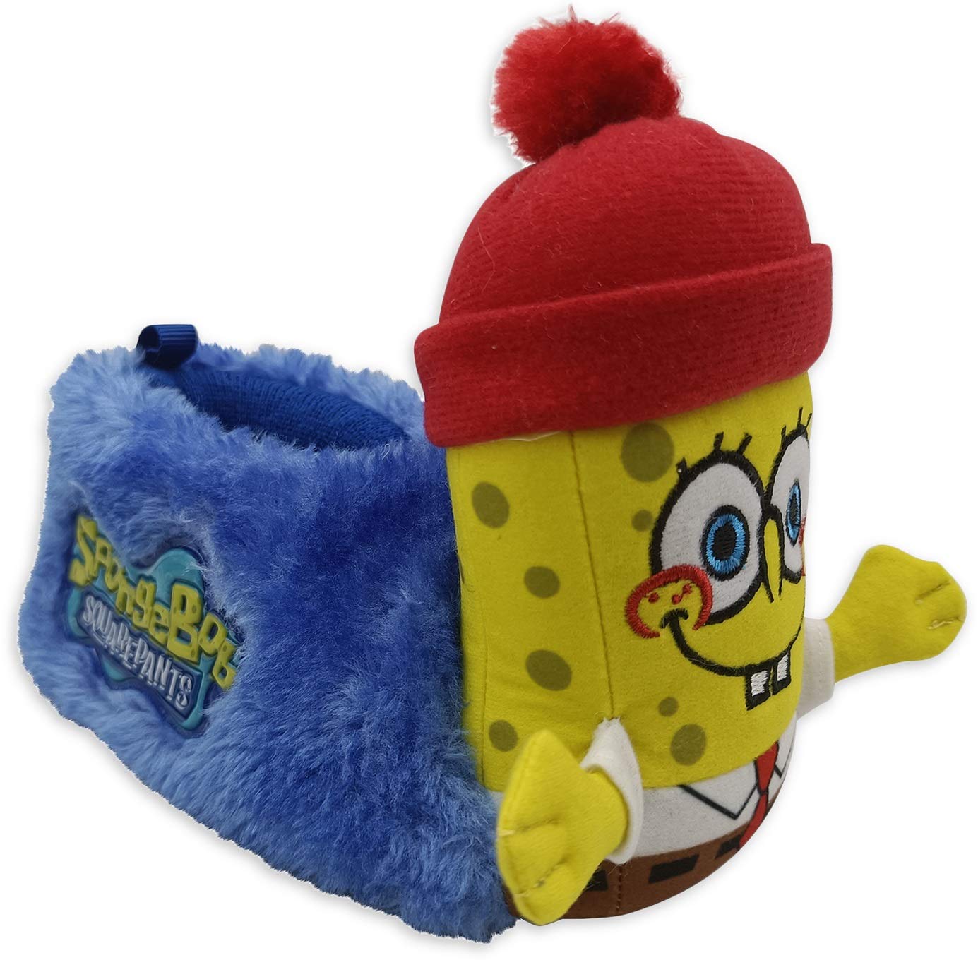 SpongeBob SquarePants Kids Plush Slippers - Soft & Comfortable House Shoes for Boys and Girls - Perfect for Indoor Play, Lounging & Gift Giving