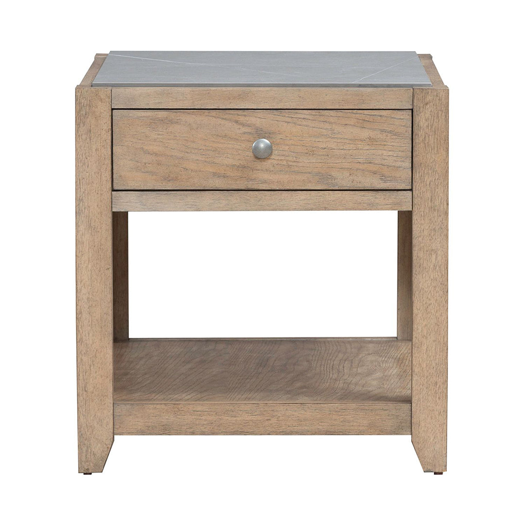 Millstone End Table - Stylish and Durable Side Table for Living Room, Bedroom, or Office - Perfect for Holding Lamps, Books, and Decor
