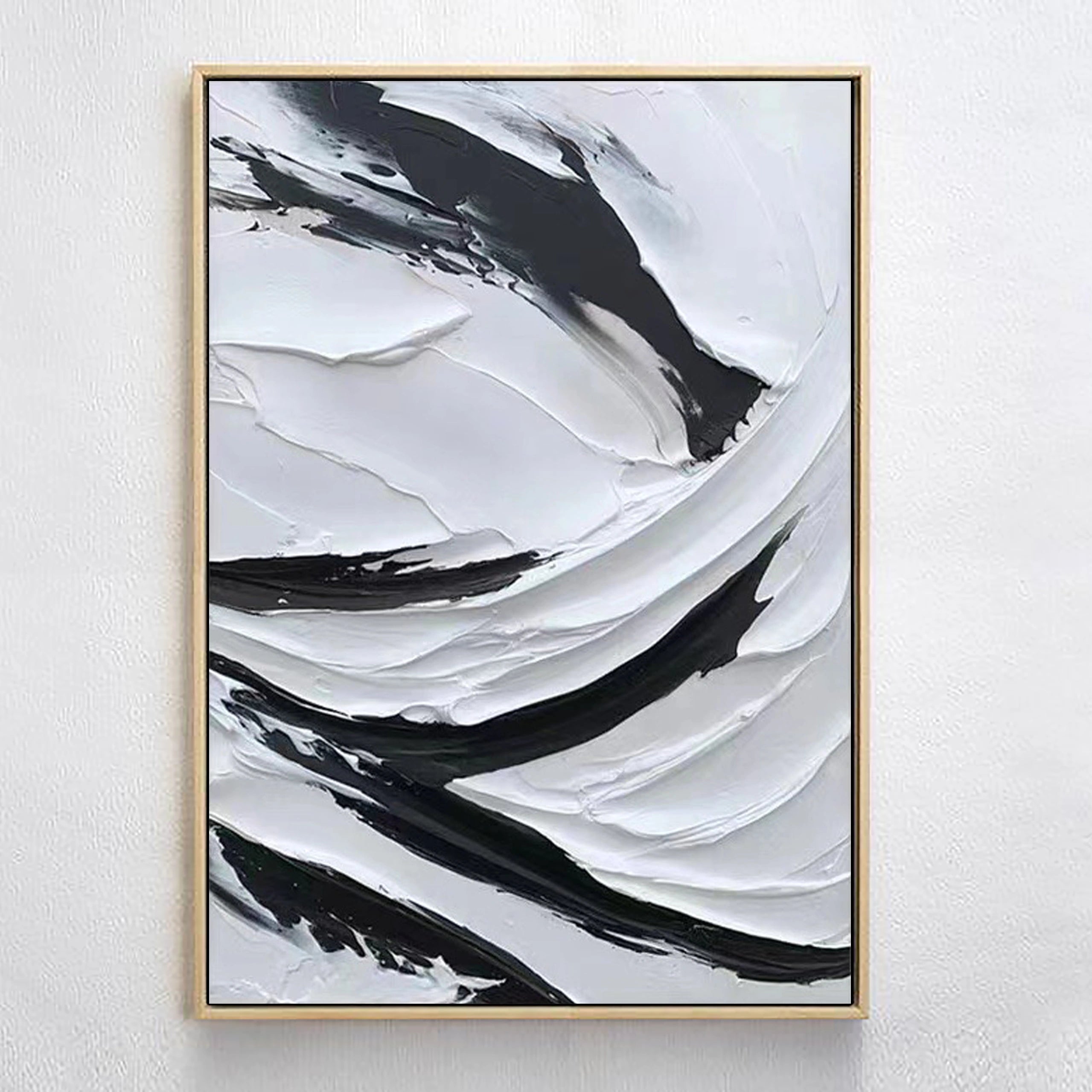 Minimalist Textured Plaster Art Painting - MM043 | Modern Abstract Wall Decor for Living Room, Bedroom & Office