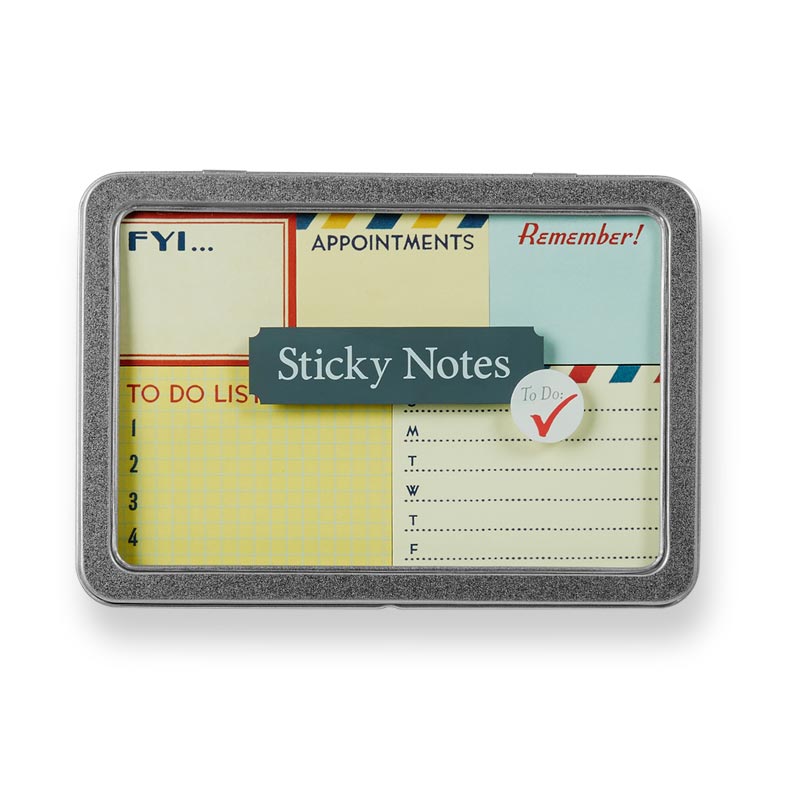 Vintage To-Do Sticky Notes - Retro Design Self-Stick Memo Pads for Office, School & Home Organization - Perfect for Planners, Journals & Reminders
