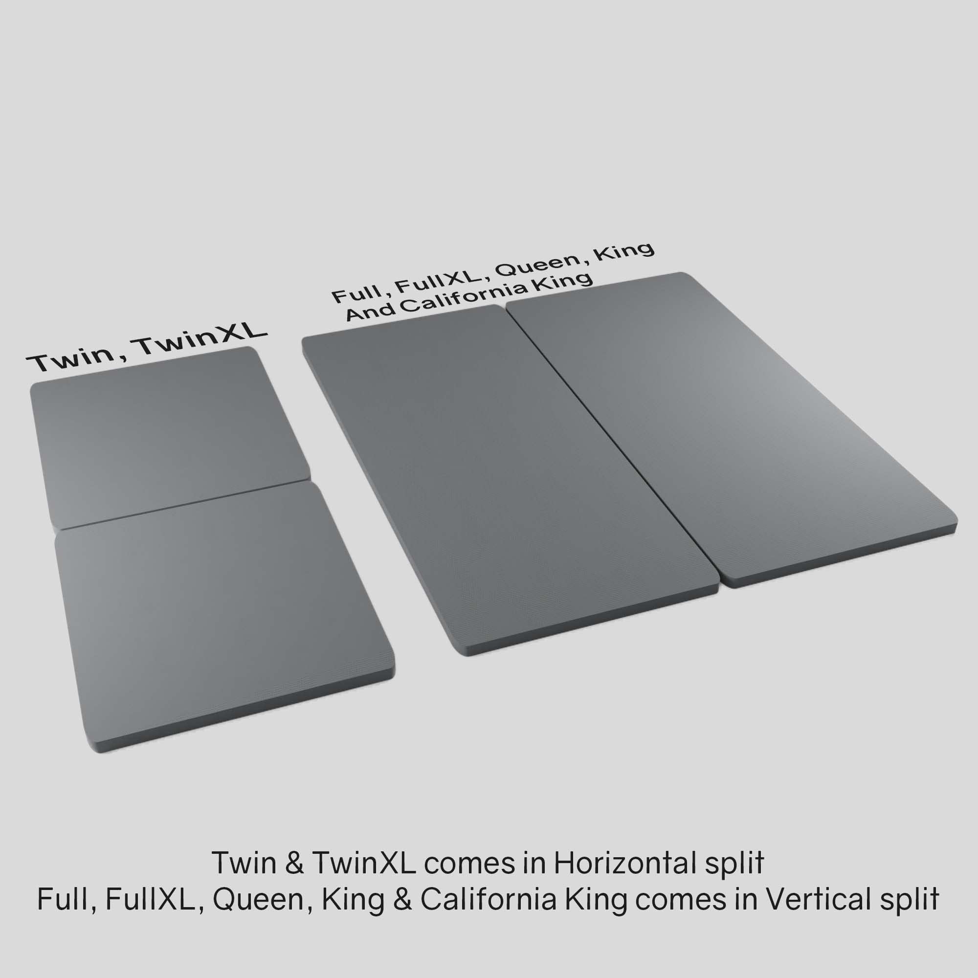 **Treaton 1.5-Inch Split Bunkie Board for Mattress Support – Fully Assembled, Enhanced Comfort & Durability, Twin XL (Set of 2, Grey) – Perfect for Bunk Beds, Trundle Beds & Platform Frames**