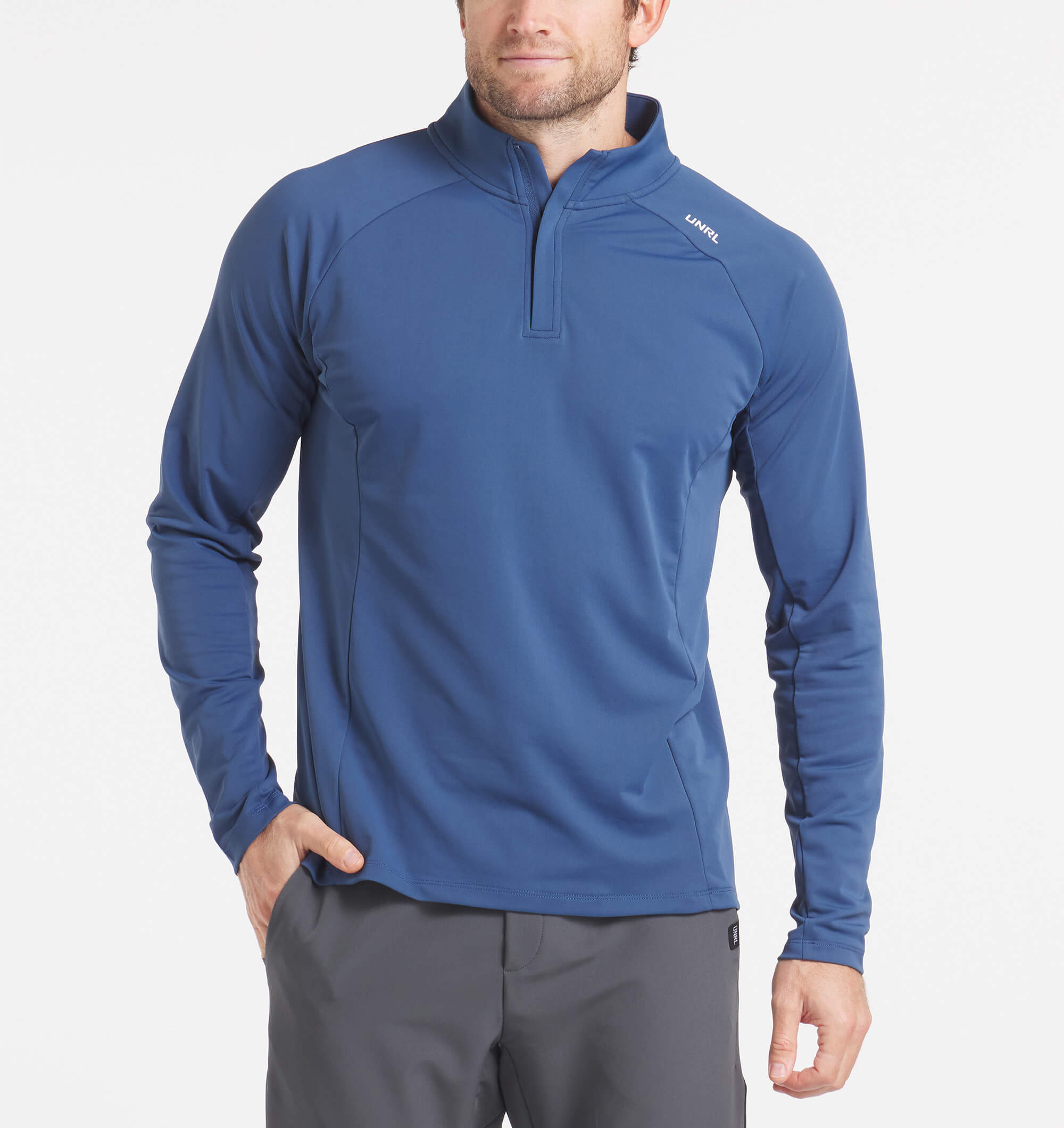 UNRL Highlands Quarter Zip Fleece Pullover for Men - Lightweight & Comfortable Outdoor Layering for Hiking, Camping, and Casual Wear