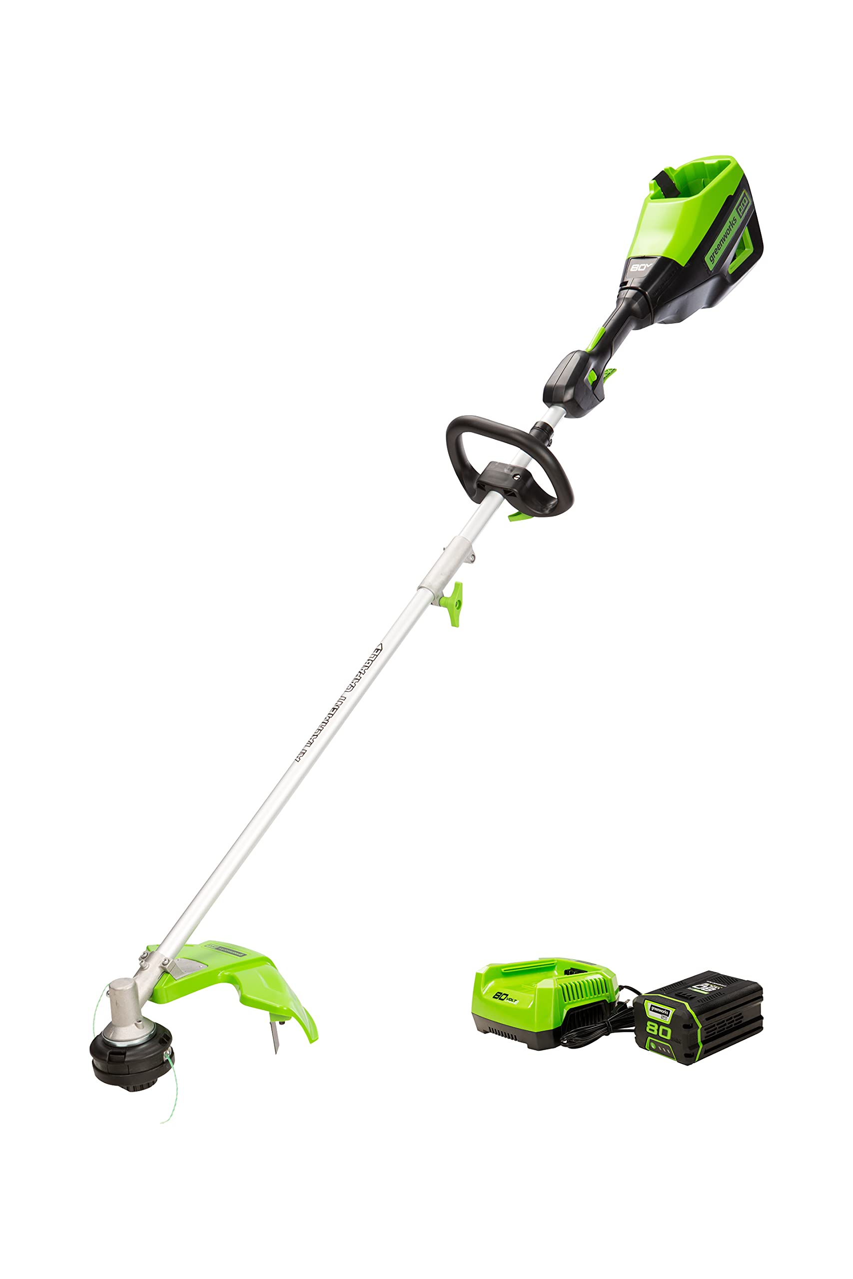 Greenworks Pro 80V 16-Inch Brushless Cordless String Trimmer with 2.5Ah Battery & Fast Charger - Attachment Capable Lawn Tool for Professional Landscaping & Yard Maintenance