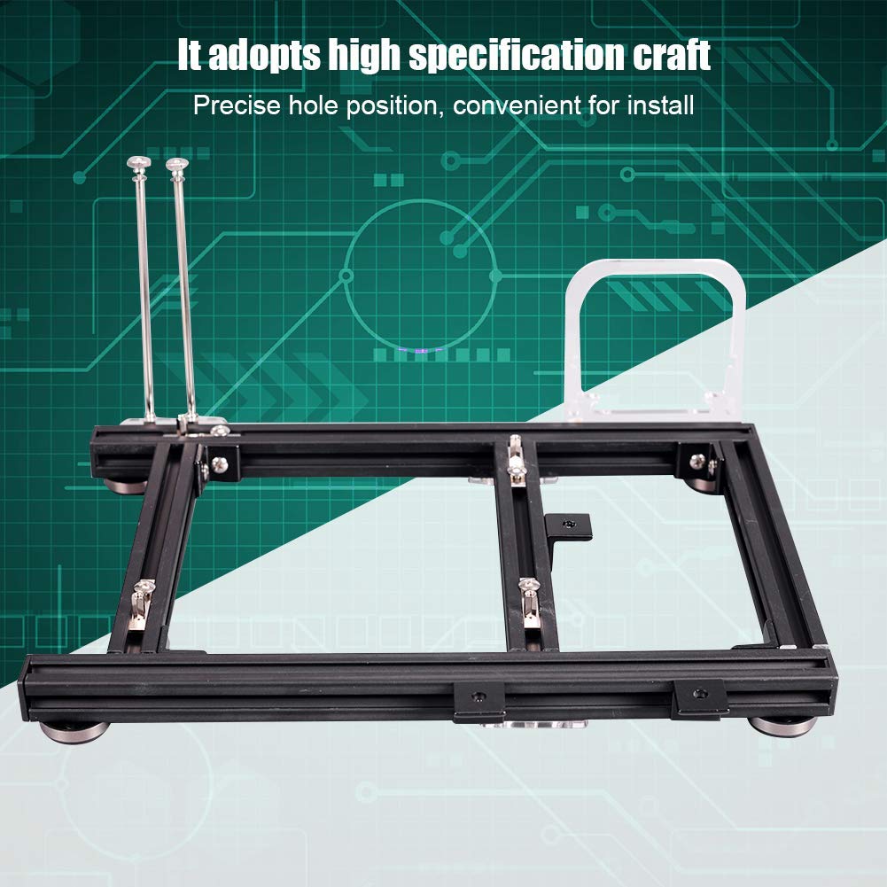 Mini ITX Open Air Frame PC Case - Aluminum ATX Power Support Motherboard Test Bench for Overclocking & PC Building | Ideal for Gaming Rigs, Workstations & DIY Computer Mods