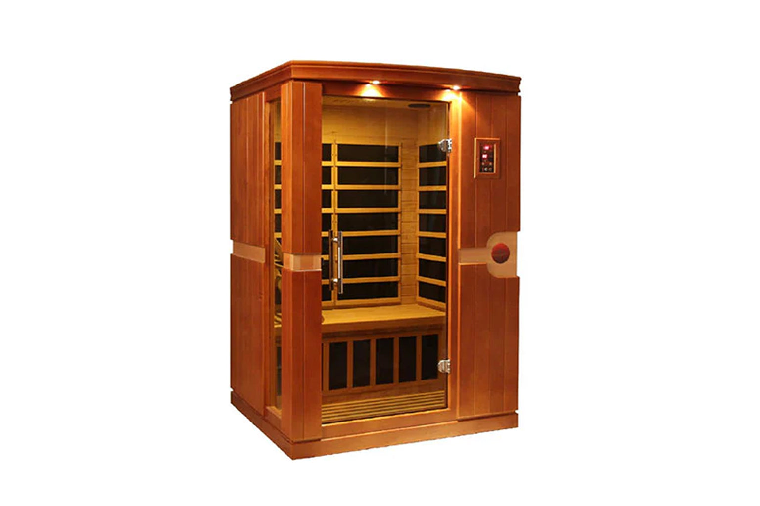 Golden Designs Venice Elite 2 Person Ultra Low EMF FAR Infrared Sauna - Wheelchair Accessible Home Spa for Relaxation & Detox - Perfect for Home Gym, Wellness Retreat & Pain Relief Therapy