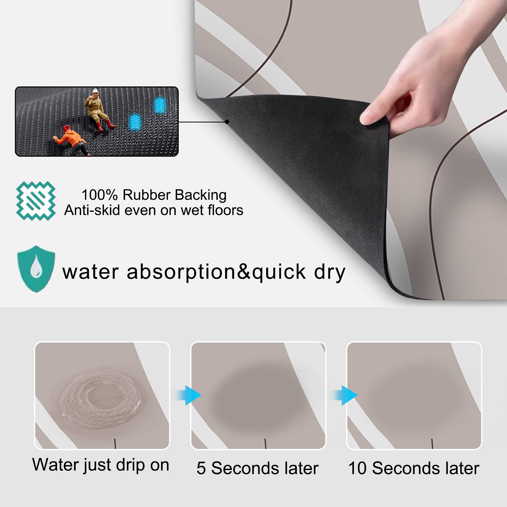**Golener Non-Slip Thick Coffee Maker Mat - 23