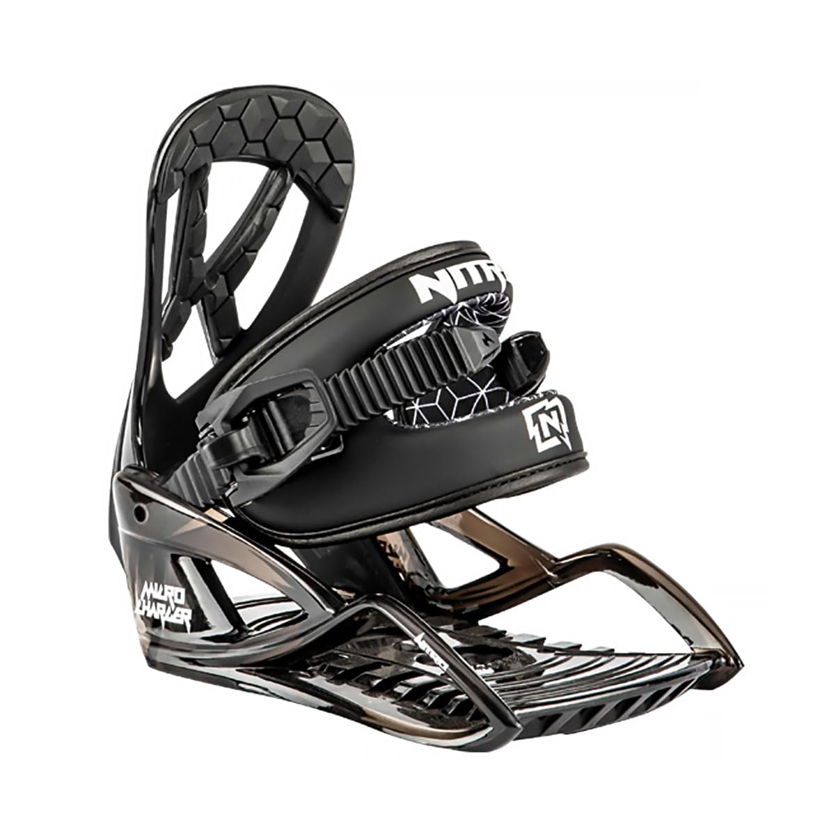 Nitro Micro Charger Kids Snowboard Bindings (Size 12.5-3.5) - Youth Snowboard Bindings for Boys & Girls - Perfect for Beginner Snowboarders & Mountain Adventures 2022 Model
