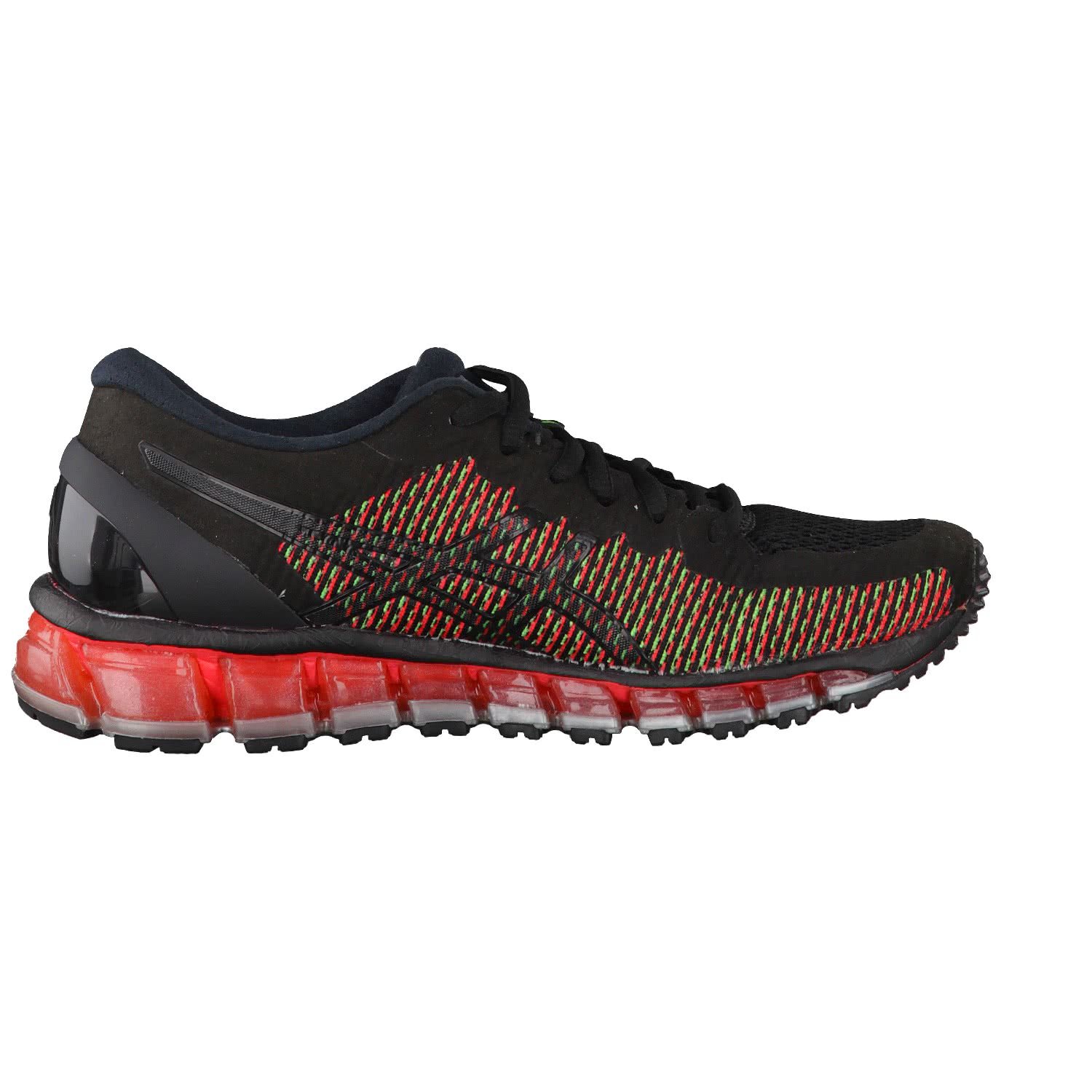 ASICS Women's Gel Quantum 360 2 Running Shoes - Black/Green Gecko 9001 - Size 6.5 - Lightweight Cushioned Sneakers for Jogging, Gym Workouts & Daily Walking