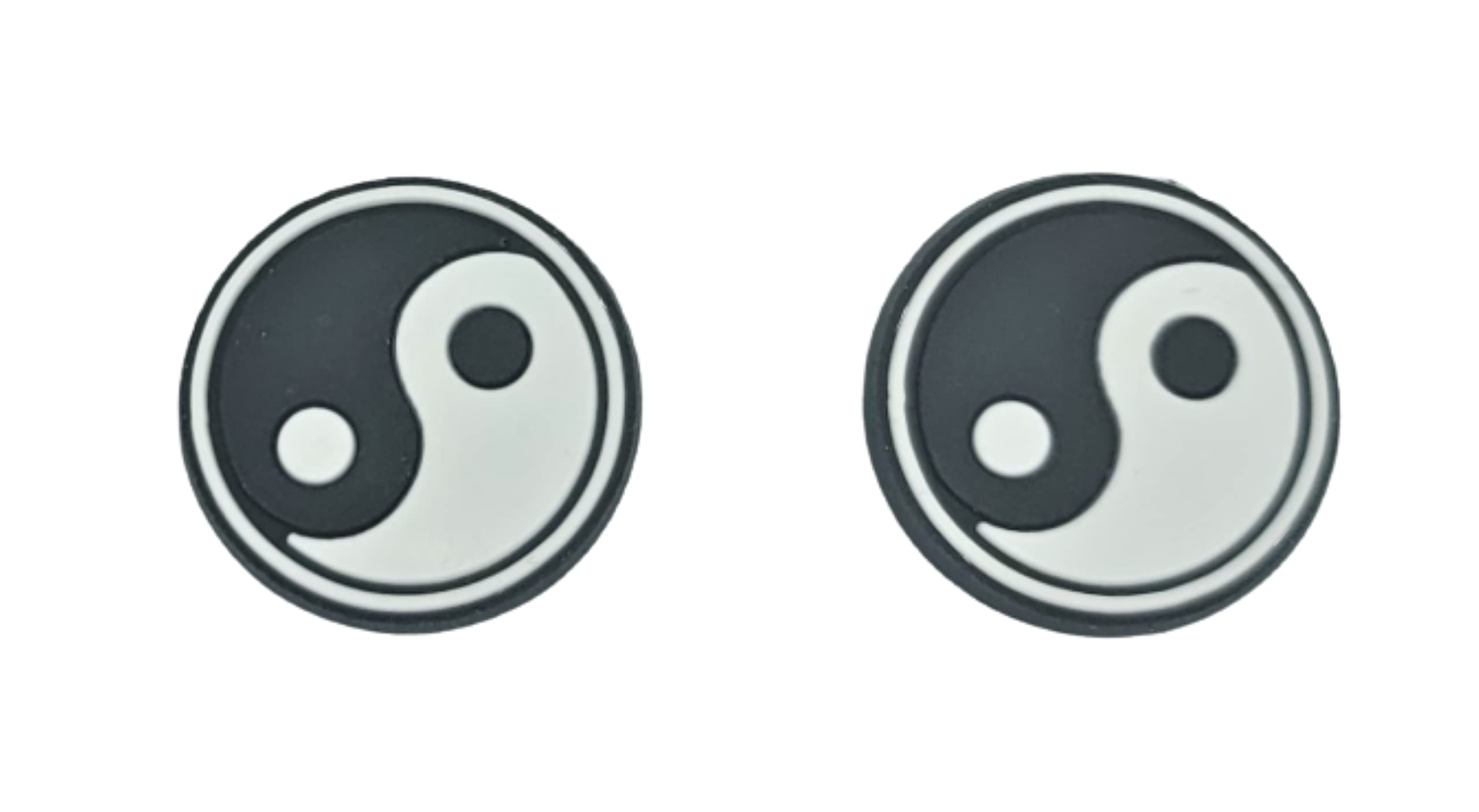 Yin Yang Shoe Charms for Crocs - Set of 2 Lucky Decorations | Perfect for Jibbitz Accessories & Customizing Your Crocs Clogs