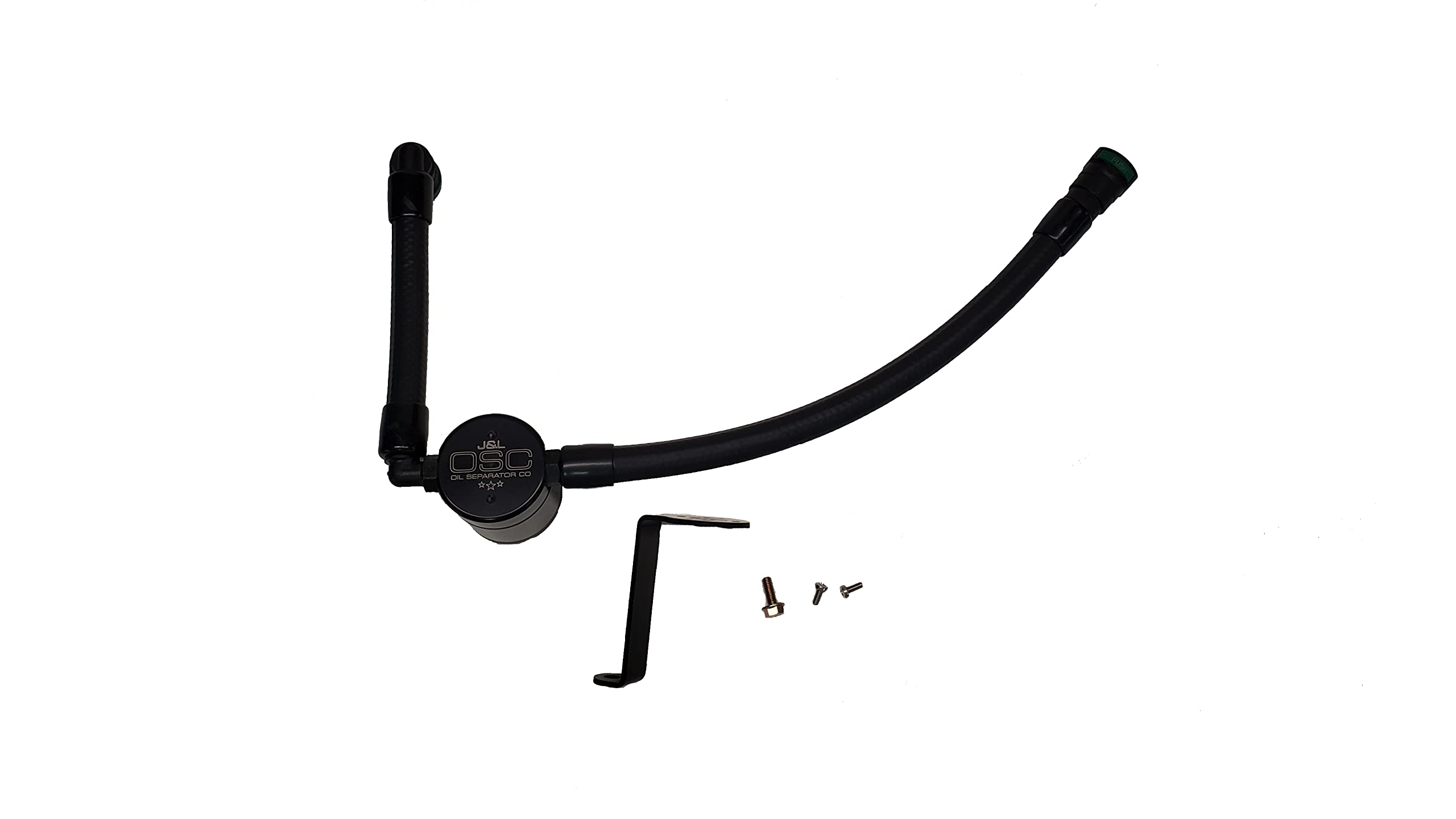 J&L Oil Separator Compatible with 2015-2025 Ford Transit 150/250/350 3.5L EcoBoost - Passenger Side Black | Engine Protection & Performance Upgrade for Commercial Vans