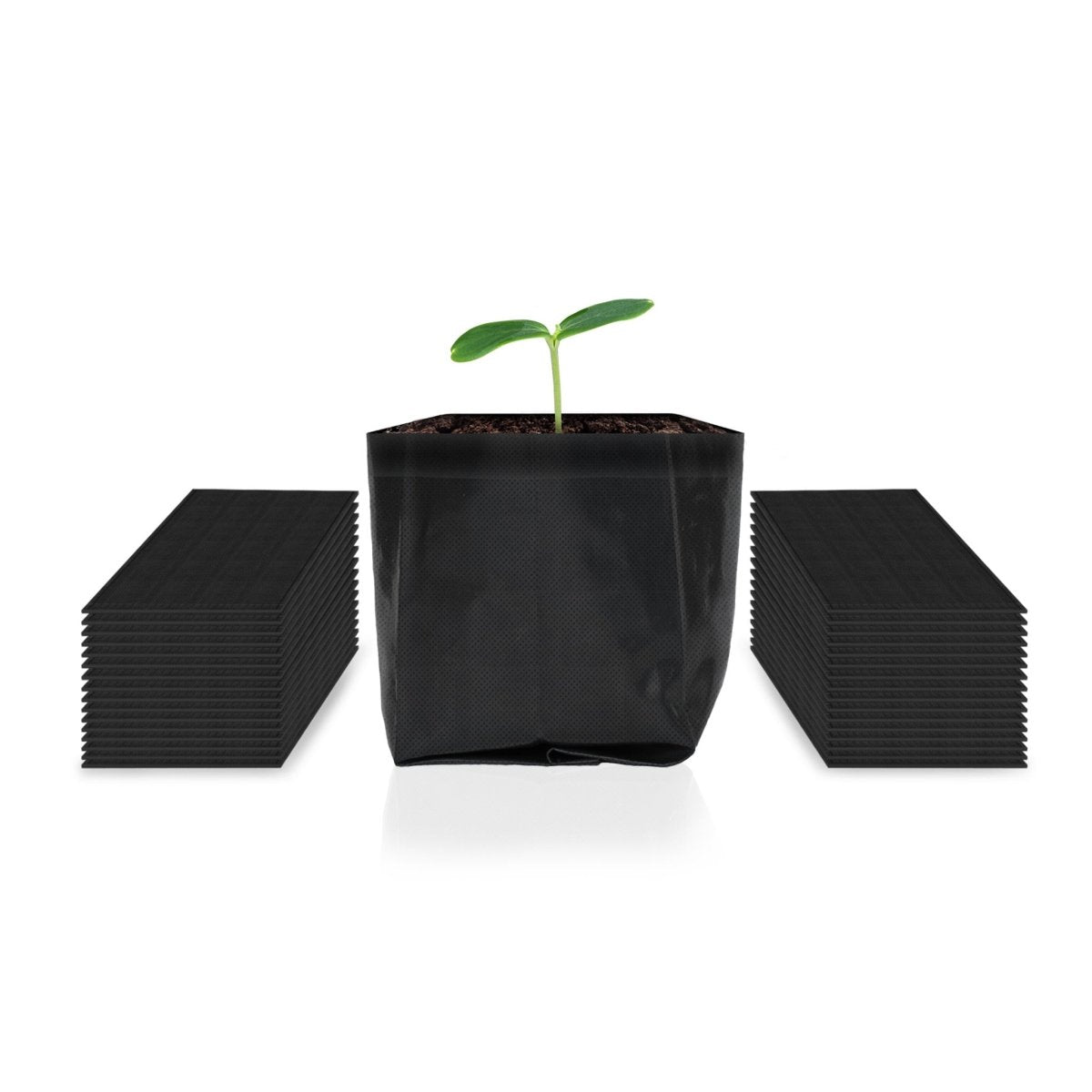 AC Infinity Non-Woven Fabric Nursery Bags (50 Pack) - 1/2 Gallon Plant Grow Bags for Seedlings, Vegetables & Herbs - Perfect for Indoor/Outdoor Gardening & Hydroponics