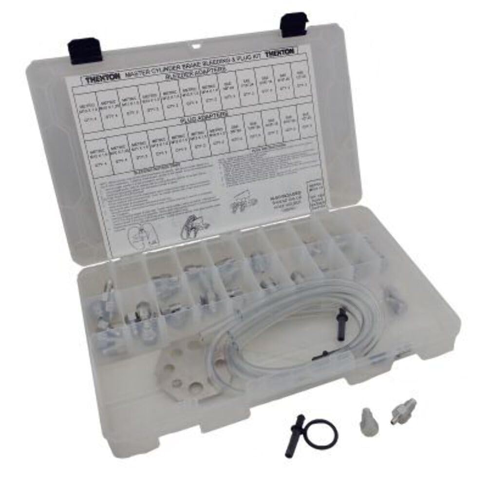 Thexton 849 Master Brake Bleeder and Plug Kit - Professional Brake System Maintenance Tool for Cars, Trucks & Motorcycles | Perfect for DIY Brake Fluid Flushing & Hydraulic System Repair