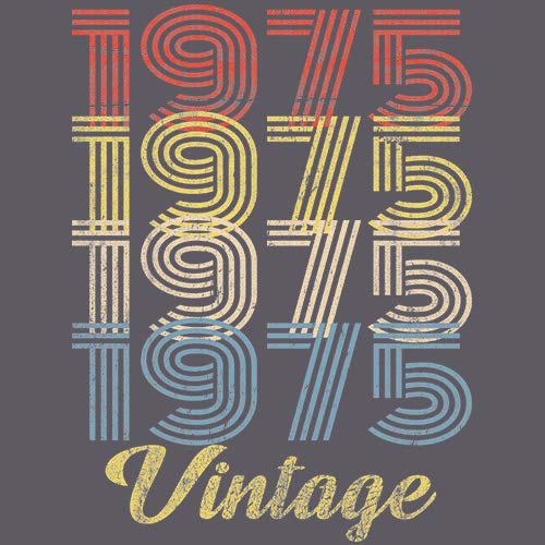 Vintage 1975 Retro 50th Birthday Gift T-Shirt for Women - Funny 50 Year Old Birthday Present - Perfect for Birthday Parties & Milestone Celebrations