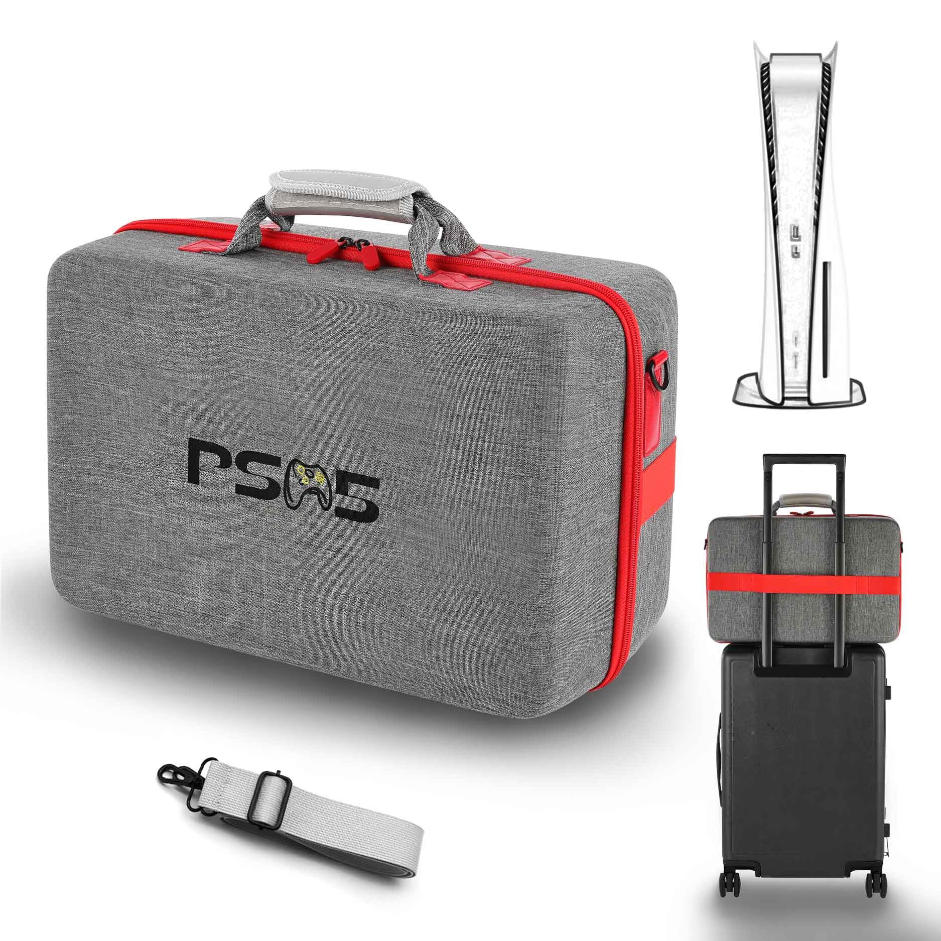 ASNOMY PS5 Carrying Case for Playstation 5 Console & Accessories - Travel Storage Bag with Padded Protection | Perfect for Gaming Travel, Home Storage & Outdoor Transport