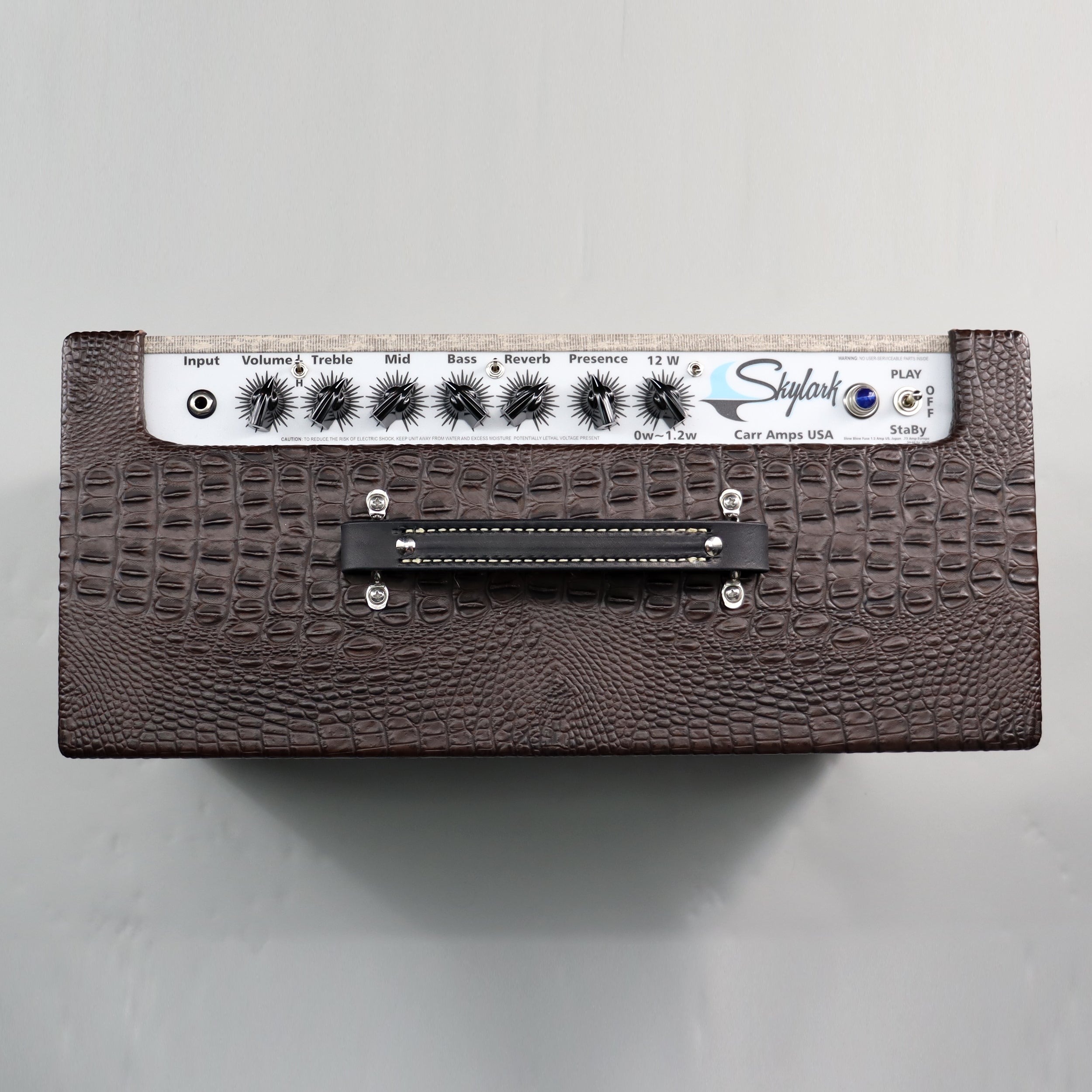 Carr Skylark Special 12 Watt Guitar Combo Amp in Brown Gator - Perfect for Home Practice, Studio Recording & Small Gigs
