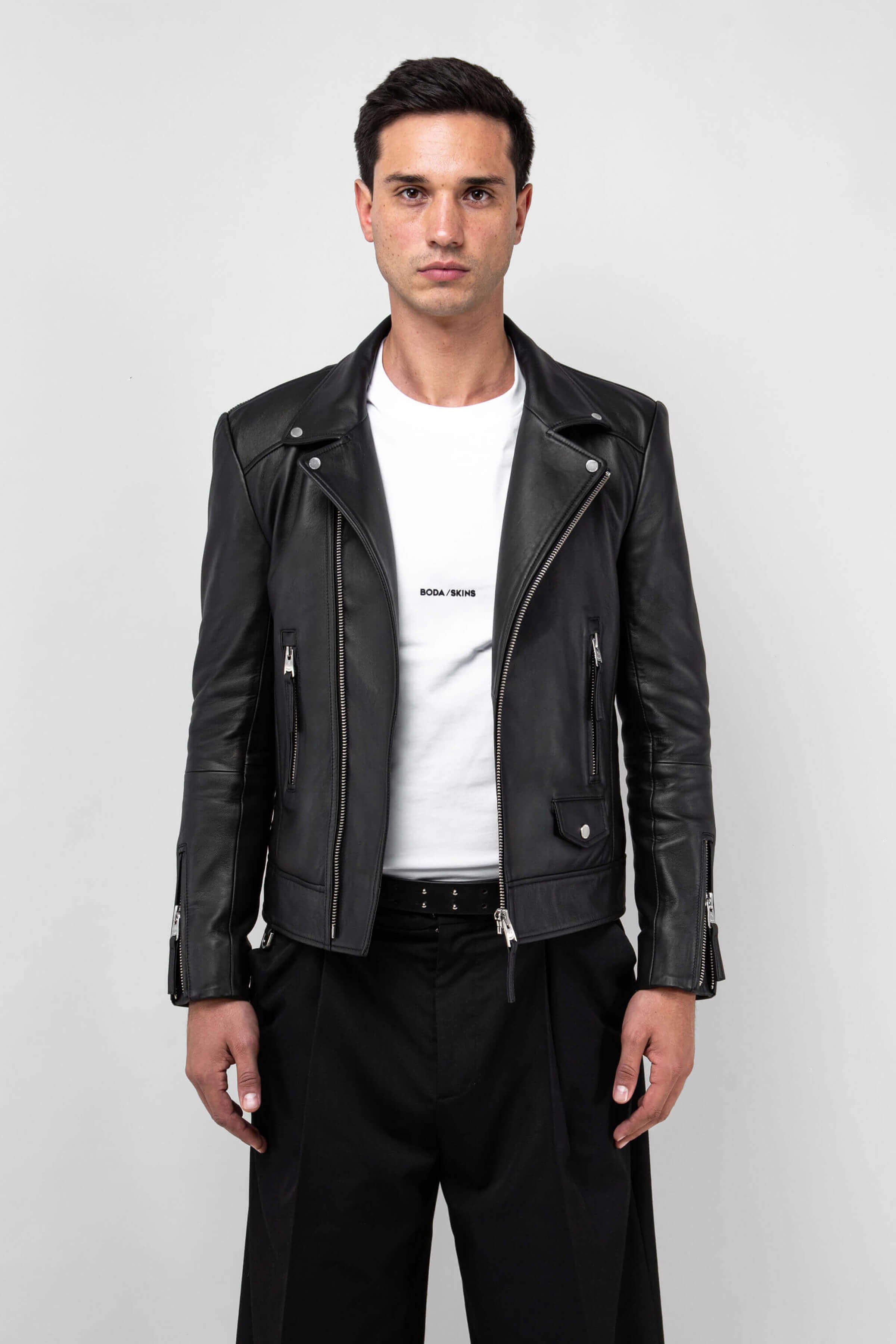 Premium Men's Biker Jacket - Stylish Leather Motorcycle Jacket for Men - Perfect for Riding, Casual Wear & Outdoor Adventures