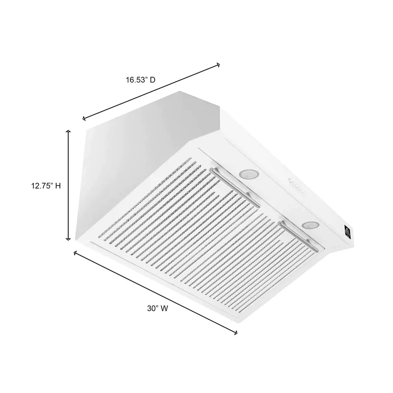 Forno Bari 30-Inch Under Cabinet Range Hood 400 CFM - FRHUC5255 | Powerful Ventilation for Kitchen, Stainless Steel Design, Easy Installation | Perfect for Home Cooking, Baking, and Grilling