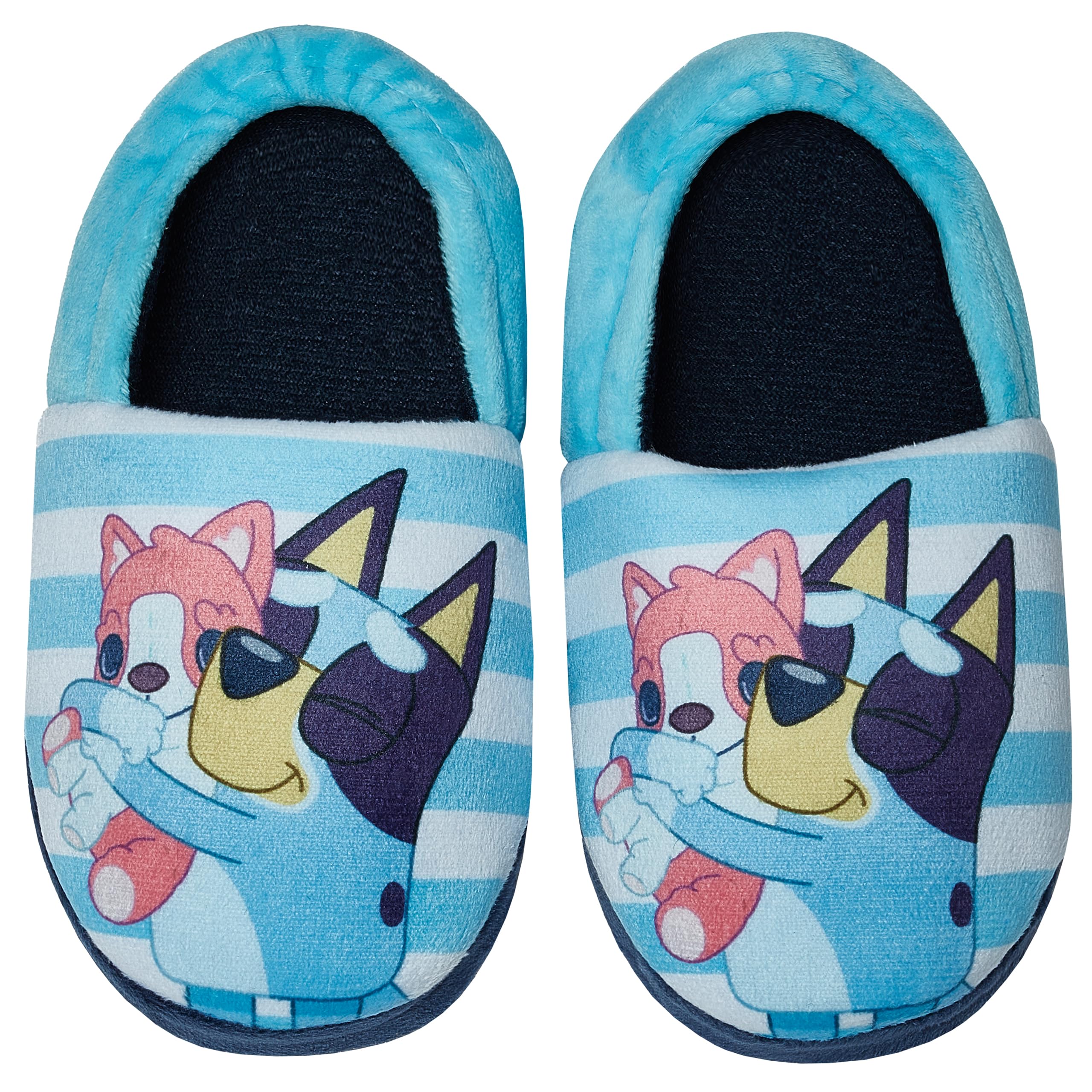 Bluey Slippers for Boys - Soft & Comfortable Kids House Shoes with Non-Slip Sole - Perfect for Indoor Play, Lounge & Cartoon Character Fans