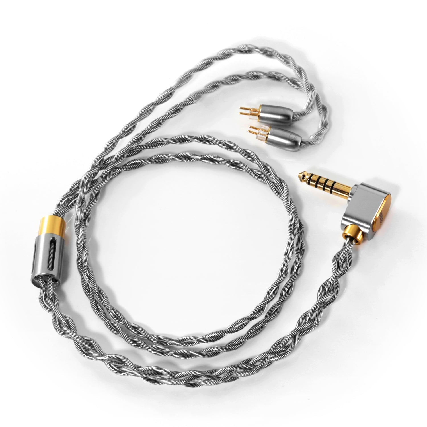 DD ddHiFi BC130A (Air Nyx) 4-Strand Silver Upgrade Earphone Cable - Premium Audio Upgrade for IEMs - Open Box - Perfect for Audiophiles & Music Enthusiasts at Home, Studio or On-the-Go
