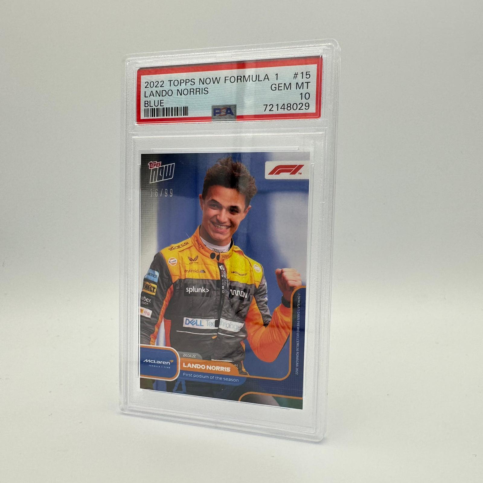 PSA 10 Graded 16/99 First Podium Of The Season #015 - Rare Sports Trading Card for Collectors & Investors | Perfect for Display, Trading, and Portfolio Growth