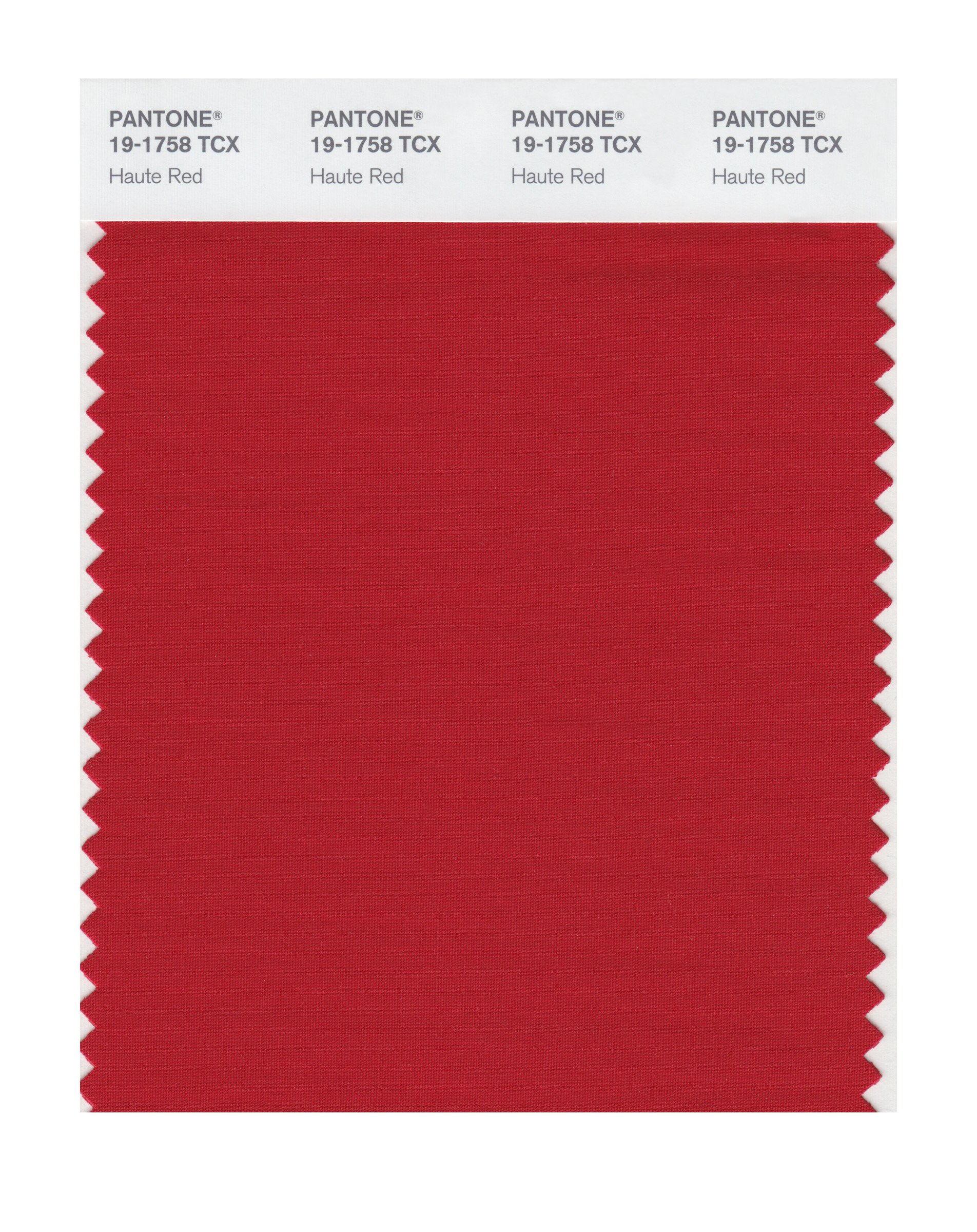Pantone 19-1758 TCX Smart Color Swatch Card - Haute Red | Professional Color Matching Tool for Graphic Design, Fashion & Home Decor