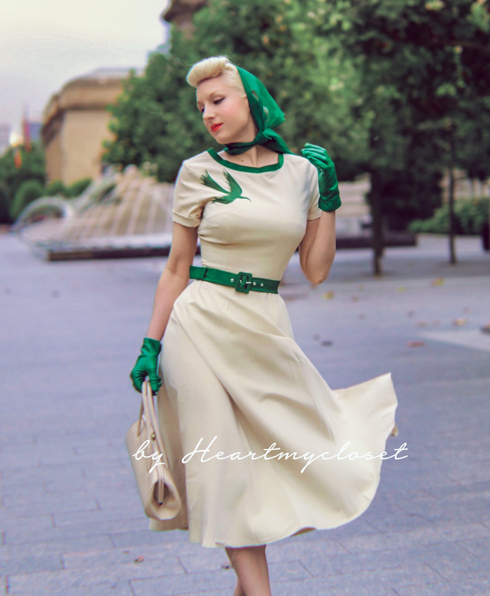 Hand Painted DIANA Dress - Elegant Swing & Pencil Dress for Women | Perfect for Parties, Weddings & Office Wear