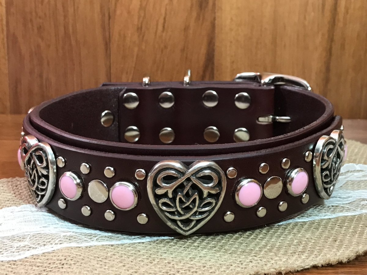 Handmade Custom Celtic Leather Dog Collar - Personalized Engraved Pet Collar for Small Medium Large Dogs - Perfect for Daily Walks, Training & Special Occasions