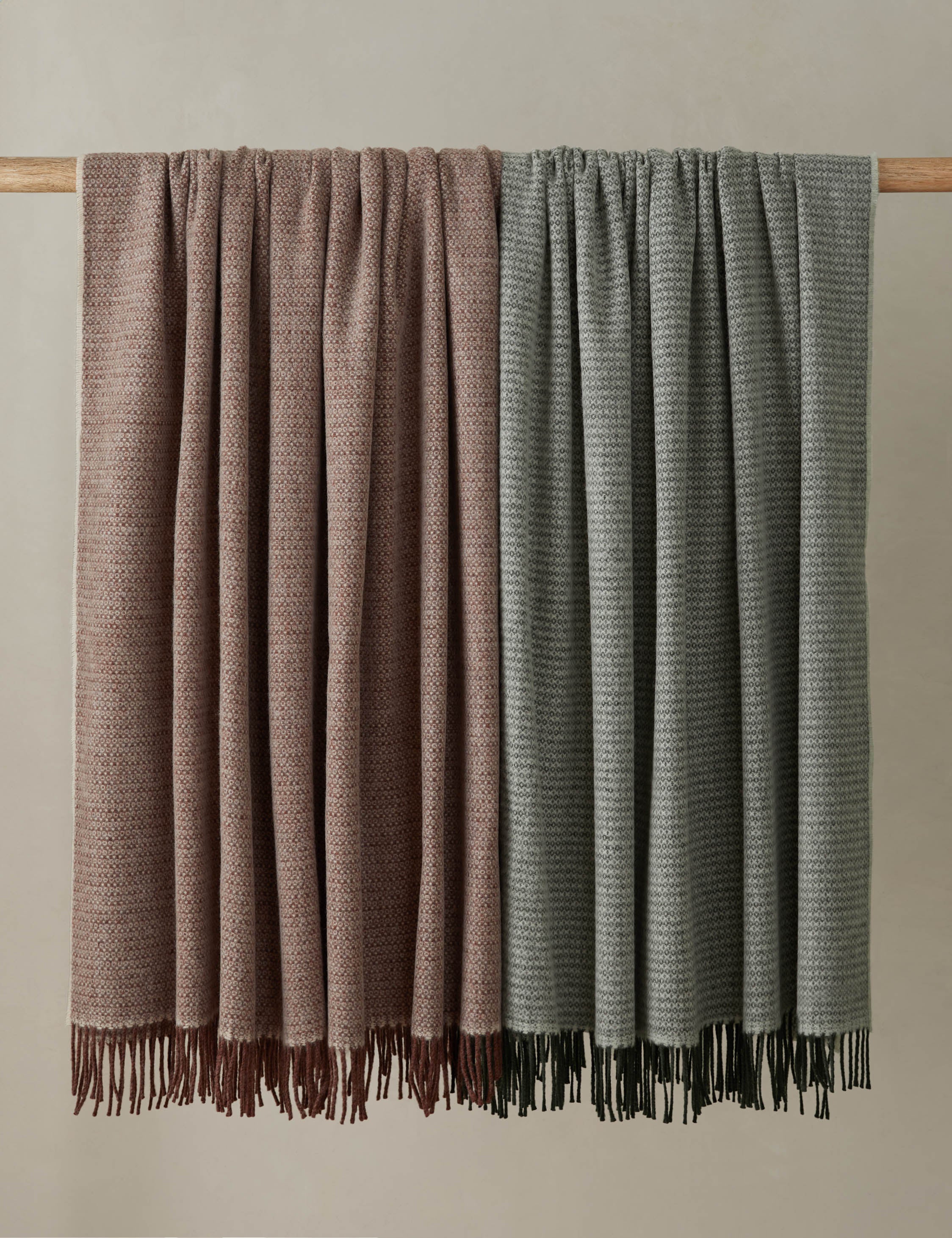 Premium Beaumont Lambswool Throw Blanket - Ultra Soft & Warm Luxury Wool Blanket for Couch, Bed, Sofa - Perfect for Winter, Cozy Home Decor & Gift