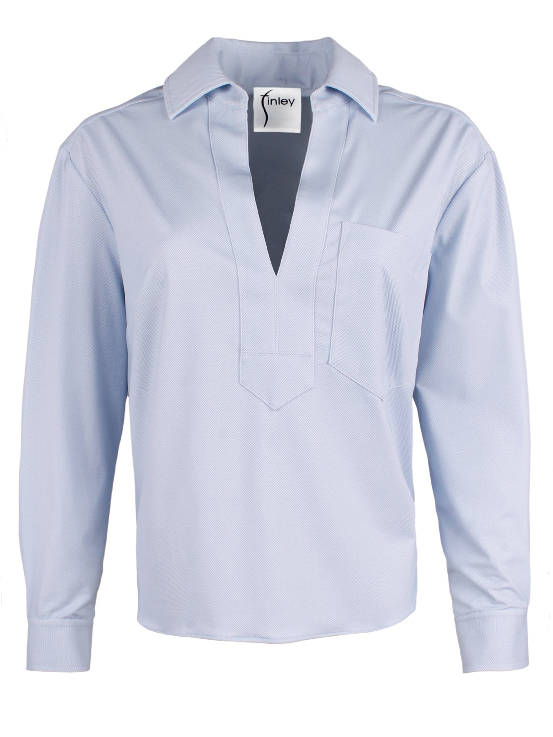 Joni Popover Shirt - 4-Way Stretch Knit Top for Women | Comfortable & Versatile Blouse for Work, Casual & Date Night Outfits