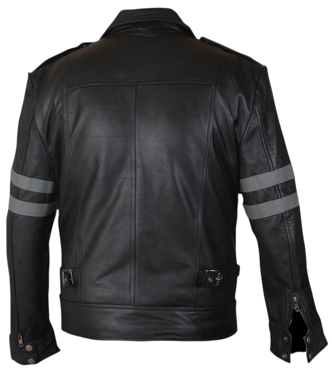 F&H Genuine Leather Kids Gaming Jacket - Stylish Leon Costume for Boys & Girls - Perfect for Cosplay, Halloween, and Video Game Themed Parties