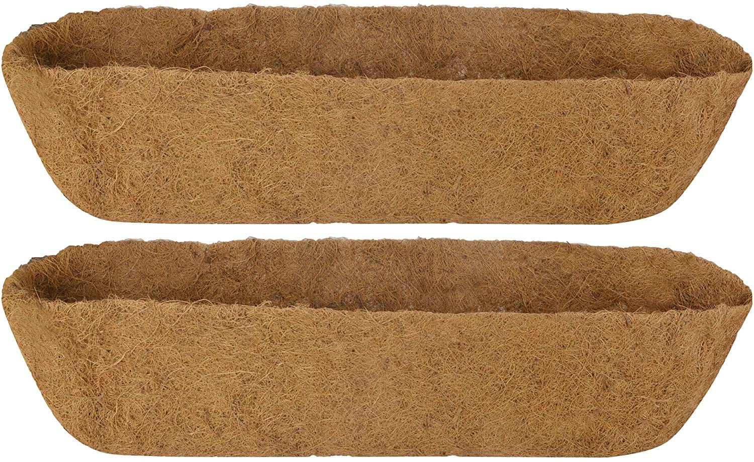 36 Inch Coco Liner for Window Box - 2 Pack Natural Coconut Fiber Planter Liner Replacement - Perfect for Indoor/Outdoor Flower Boxes, Balcony Gardens & Vertical Planters