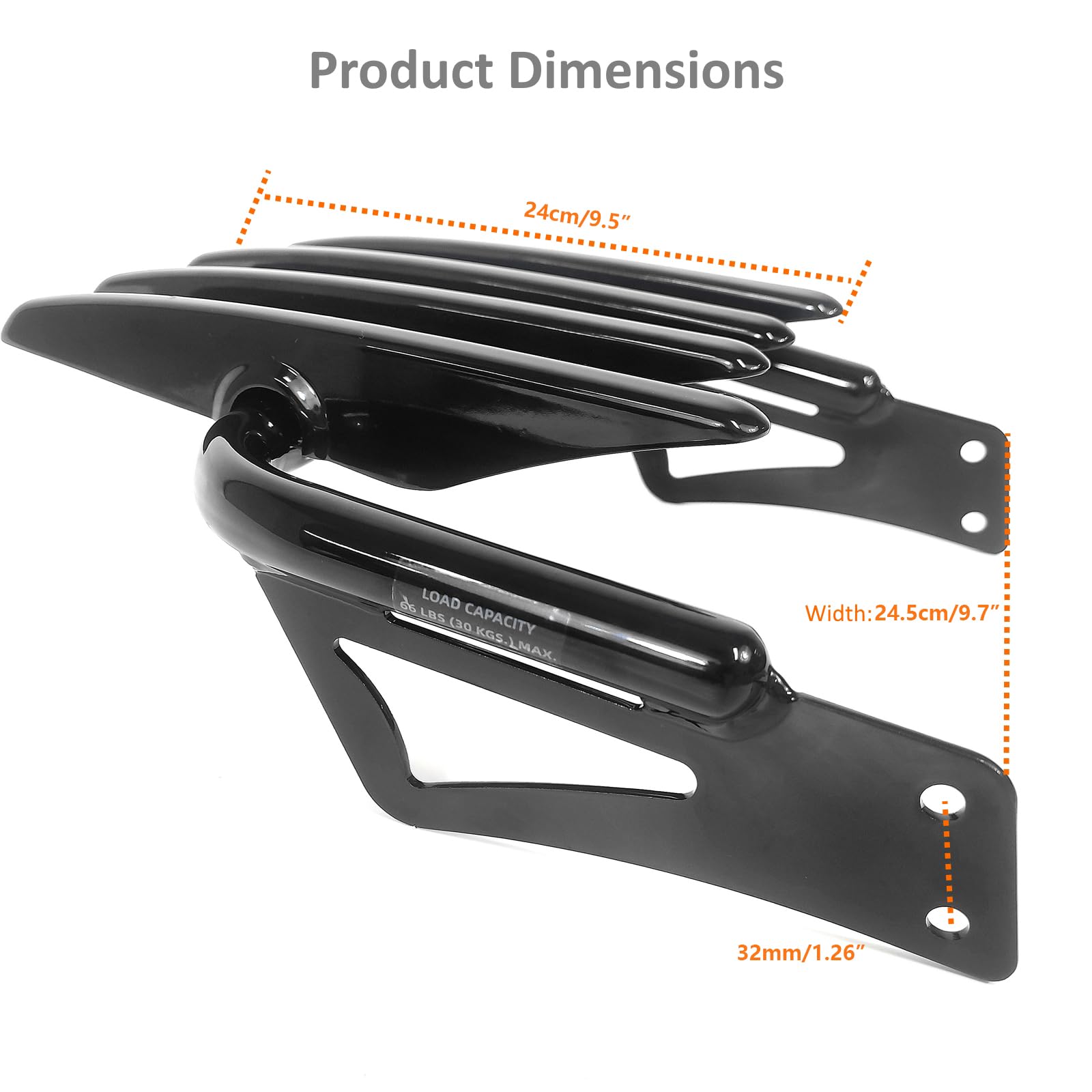 XWJ-LR-BK17 Fjpacemt Custom Universal Luggage Rack - Heavy Duty Luggage Support Shelf for Cars, SUVs & Trucks - Perfect for Road Trips & Travel Accessories