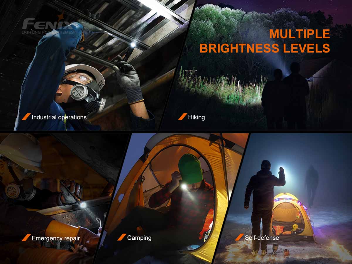 Fenix LD22 V2.0 Tactical Flashlight - 300 Lumens, Waterproof LED Torch for Camping, Hiking, Emergency & Outdoor Adventures