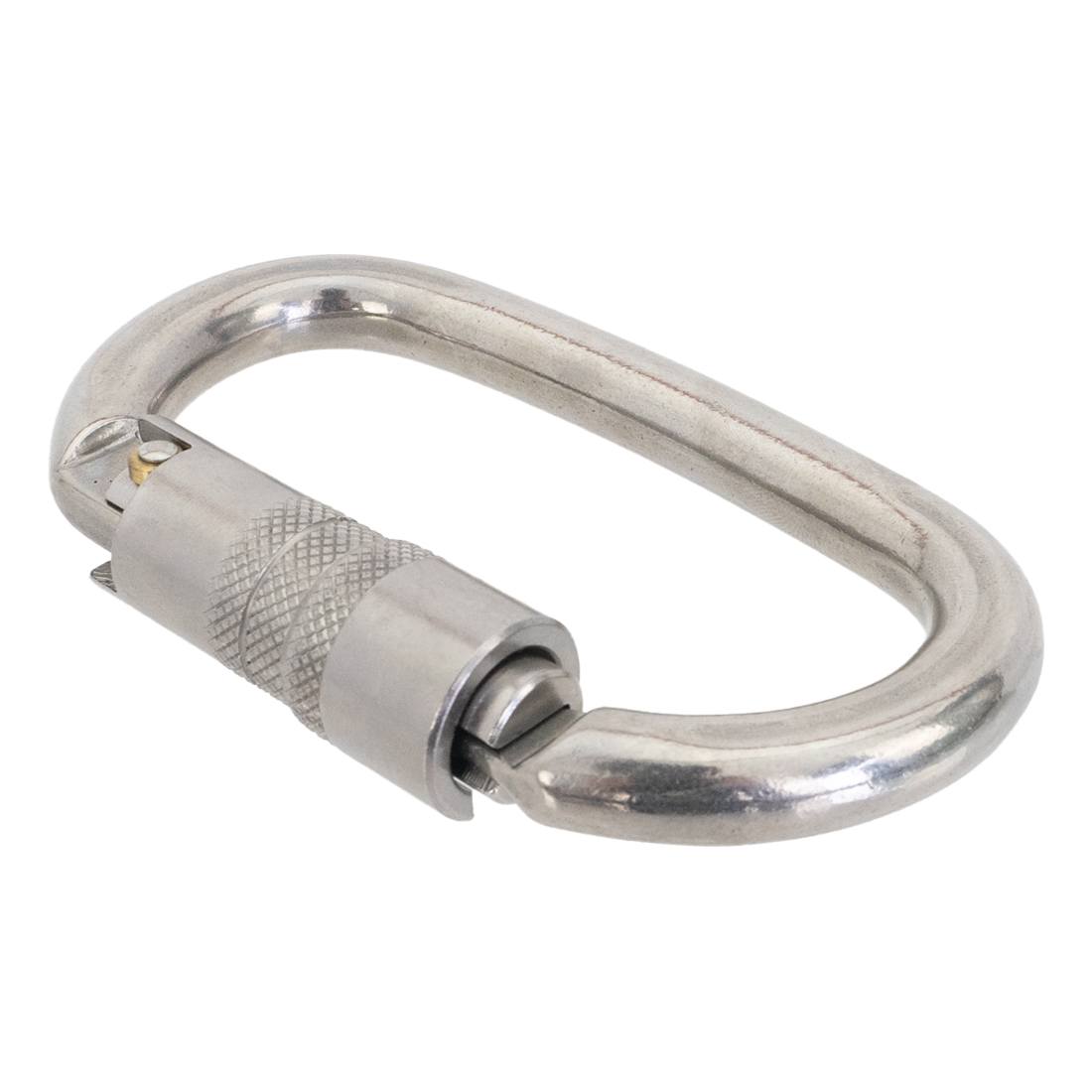 KONG Inox Ovalone ANSI Certified Carabiner Clip - Durable Stainless Steel Climbing Gear for Hiking, Camping & Outdoor Adventures