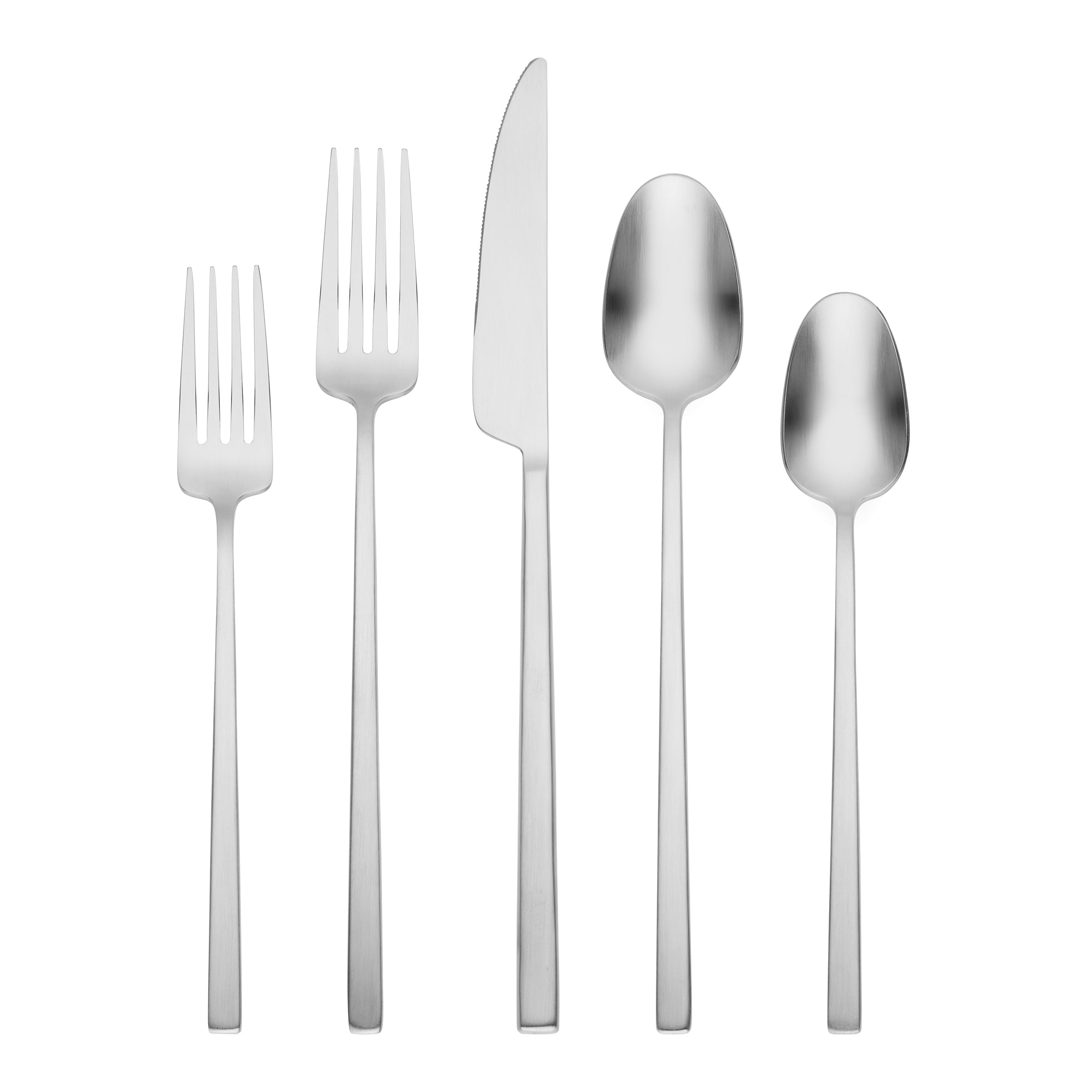 Damaris Satin 20-Piece Flatware Set - Stainless Steel Silverware Set for 4 - Elegant Dining Utensils for Wedding, Party & Everyday Use