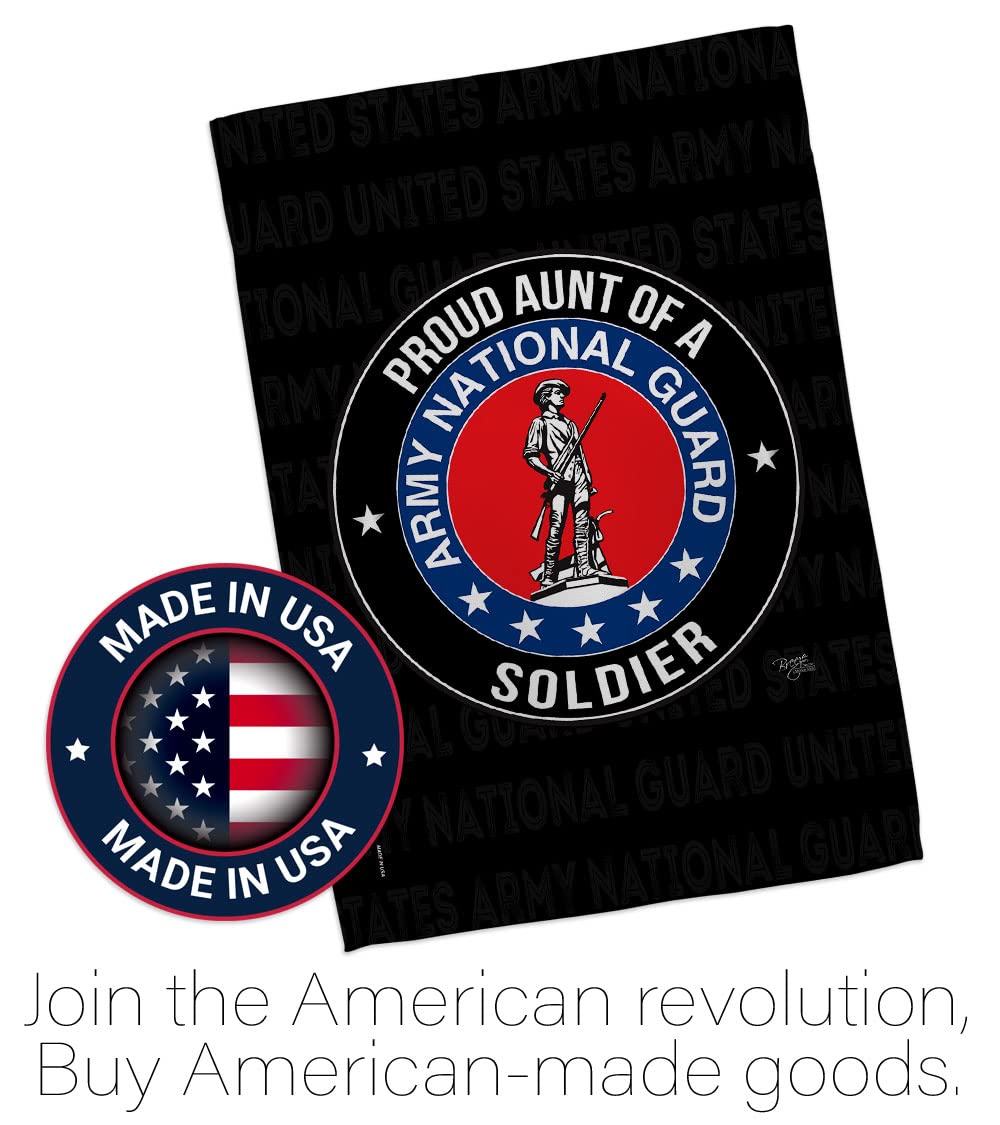 Army Soldier Garden Flag Set with Stand - Military Veteran Gift for Yard & Home Decor