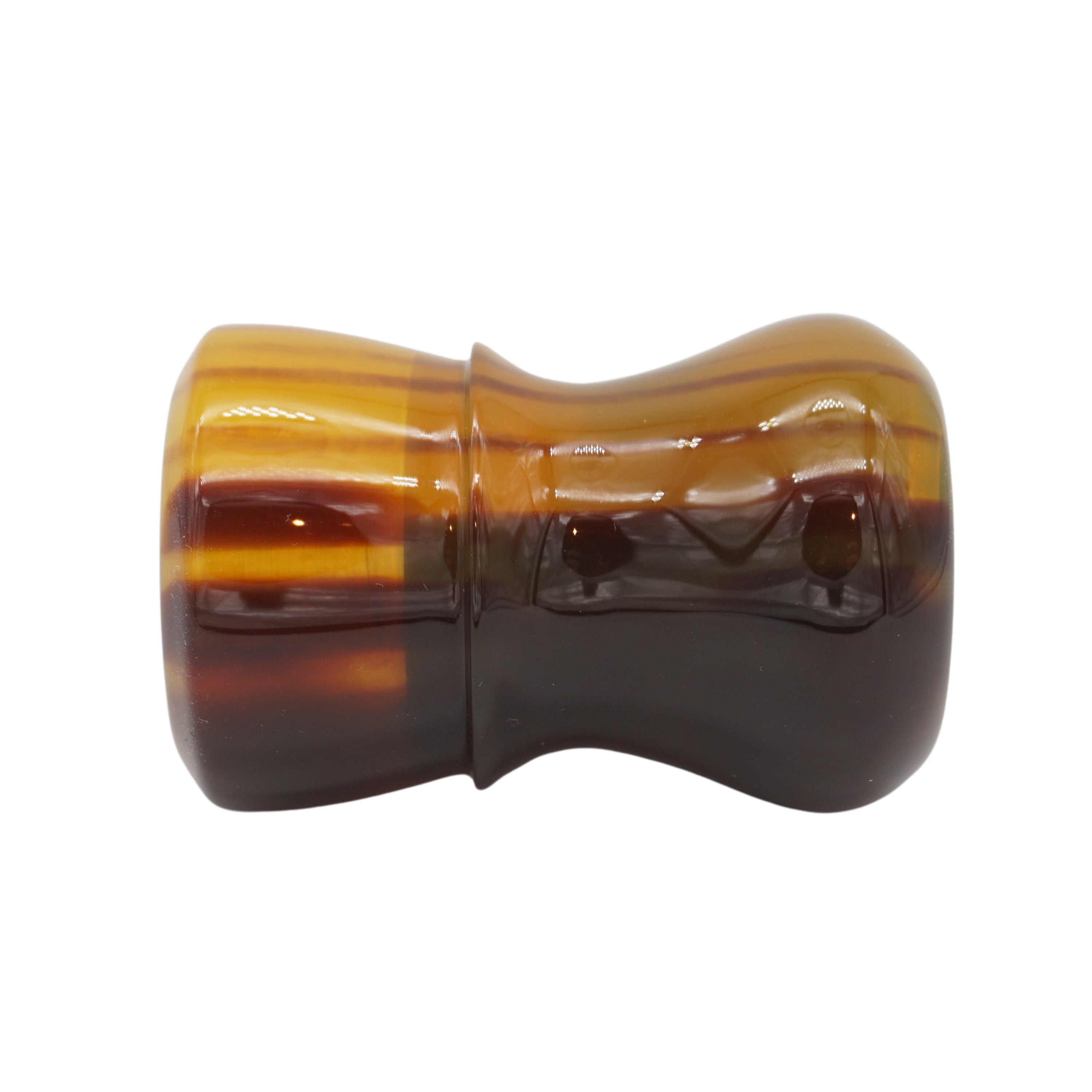 Premium Tortoise Handcrafted Shaving Brush Handle for 24mm & 26mm Knots - Durable Wet Shaving Accessory for Men's Grooming & Luxury Bathroom Decor