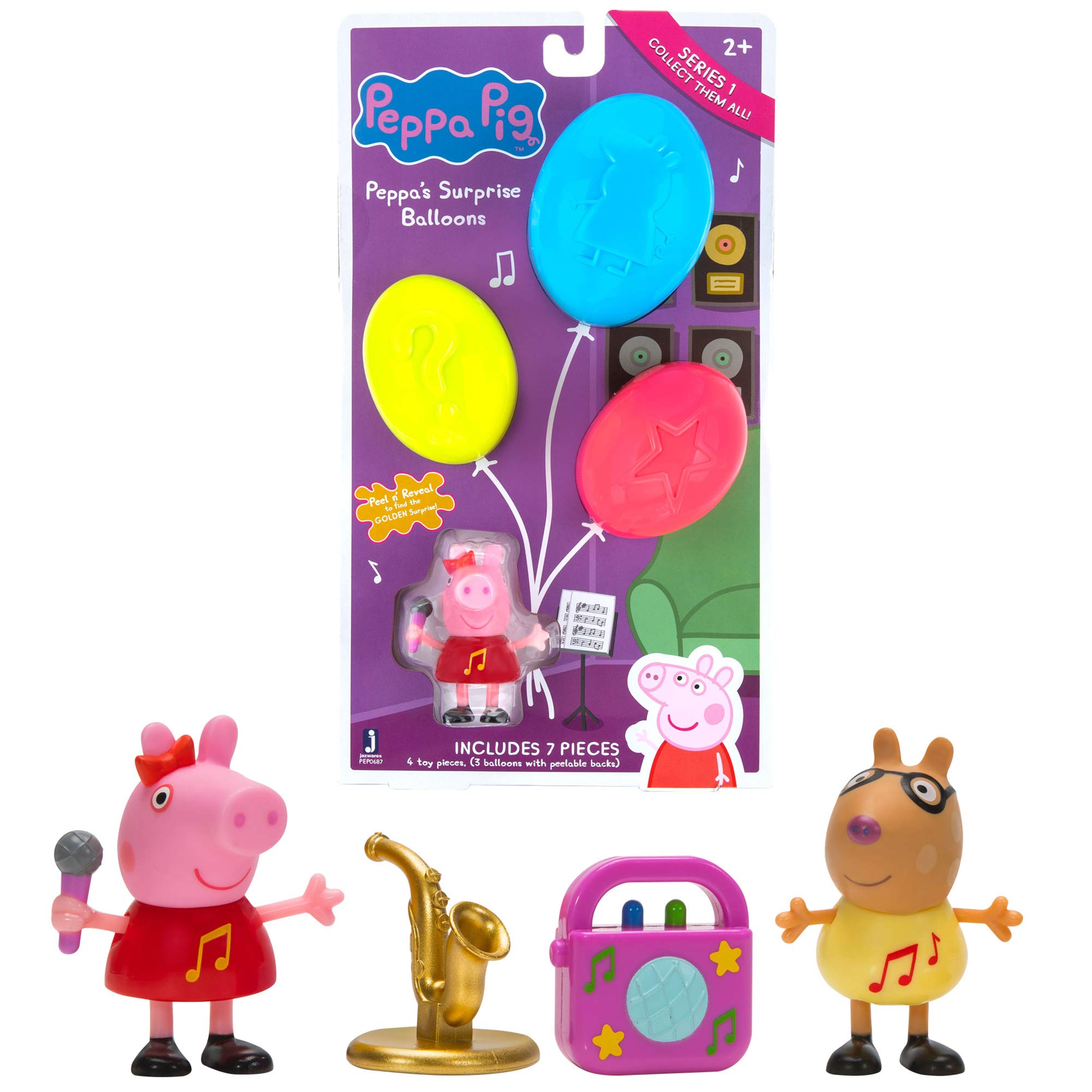 Peppa Pig Surprise Balloons Bundle - 2 Pack Party Supplies for Kids Birthday, Baby Shower & Celebration Decorations