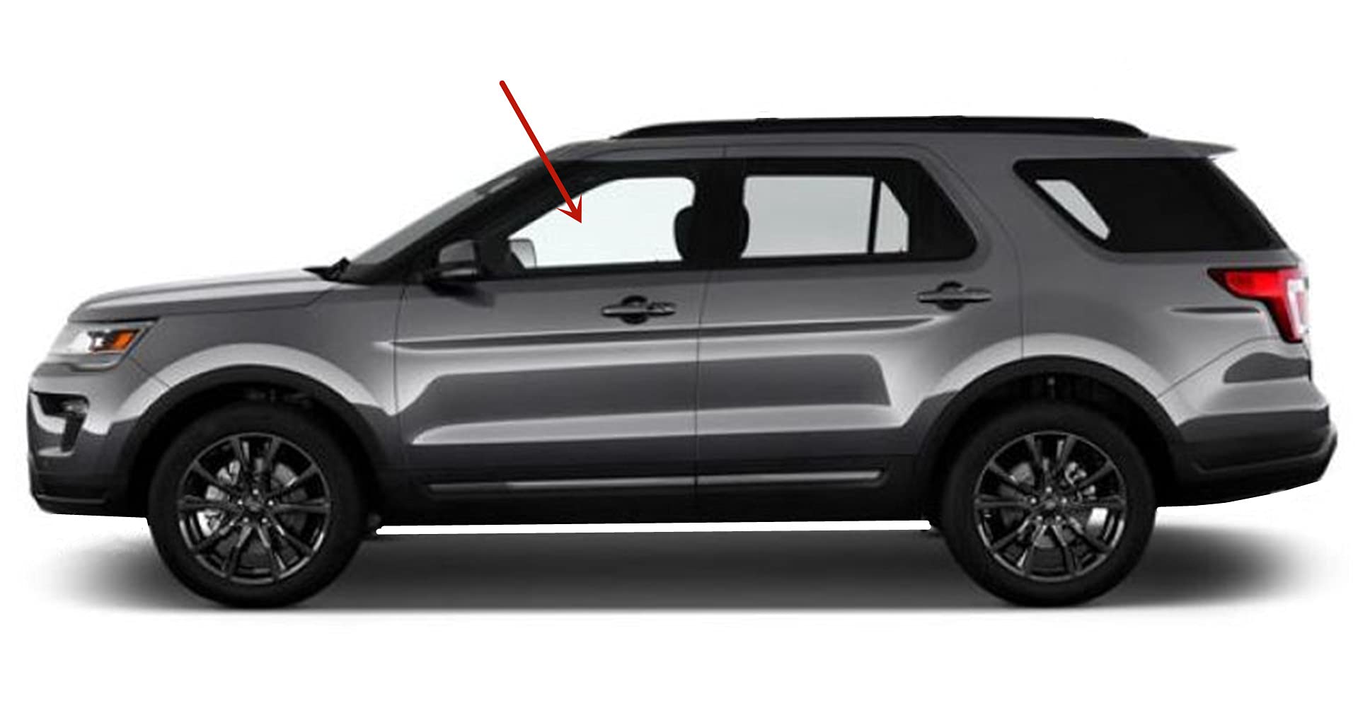 Laminated Driver Side Front Door Window Glass for Ford Explorer 2011-2019 - Perfect Replacement for Cracked or Broken Auto Glass - Ideal for Daily Commuting and Road Trips