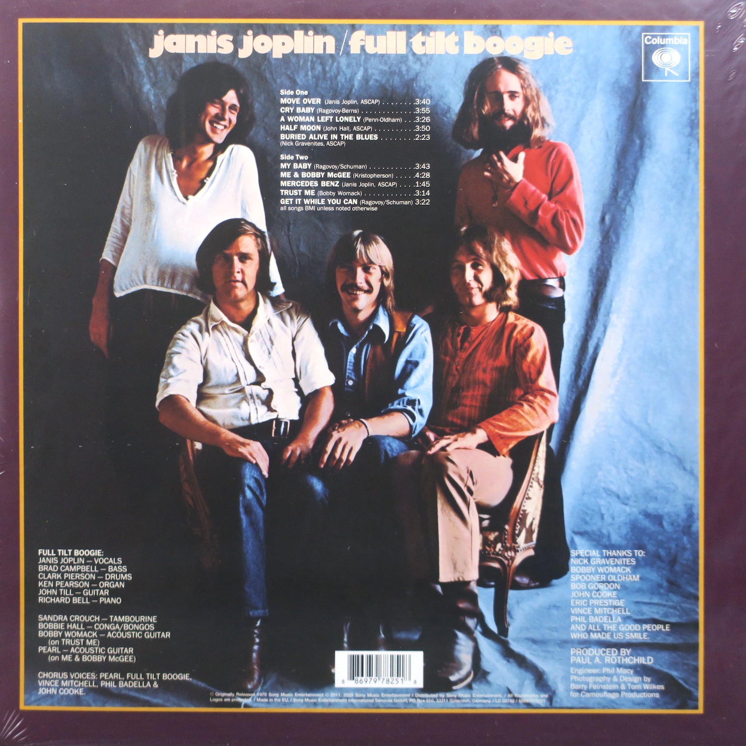 Janis Joplin 'Pearl' Vinyl LP Record - 1971 Classic Blues Rock Album - Perfect for Vinyl Collectors & Music Enthusiasts