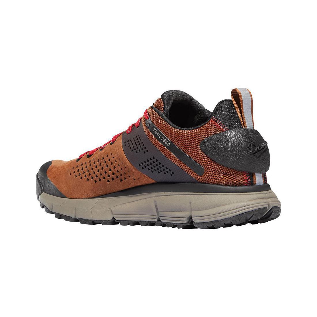 Trail 2650 Hiking Shoes for Men - Brown/Red - Lightweight & Durable for Outdoor Adventures, Trail Running & Backpacking