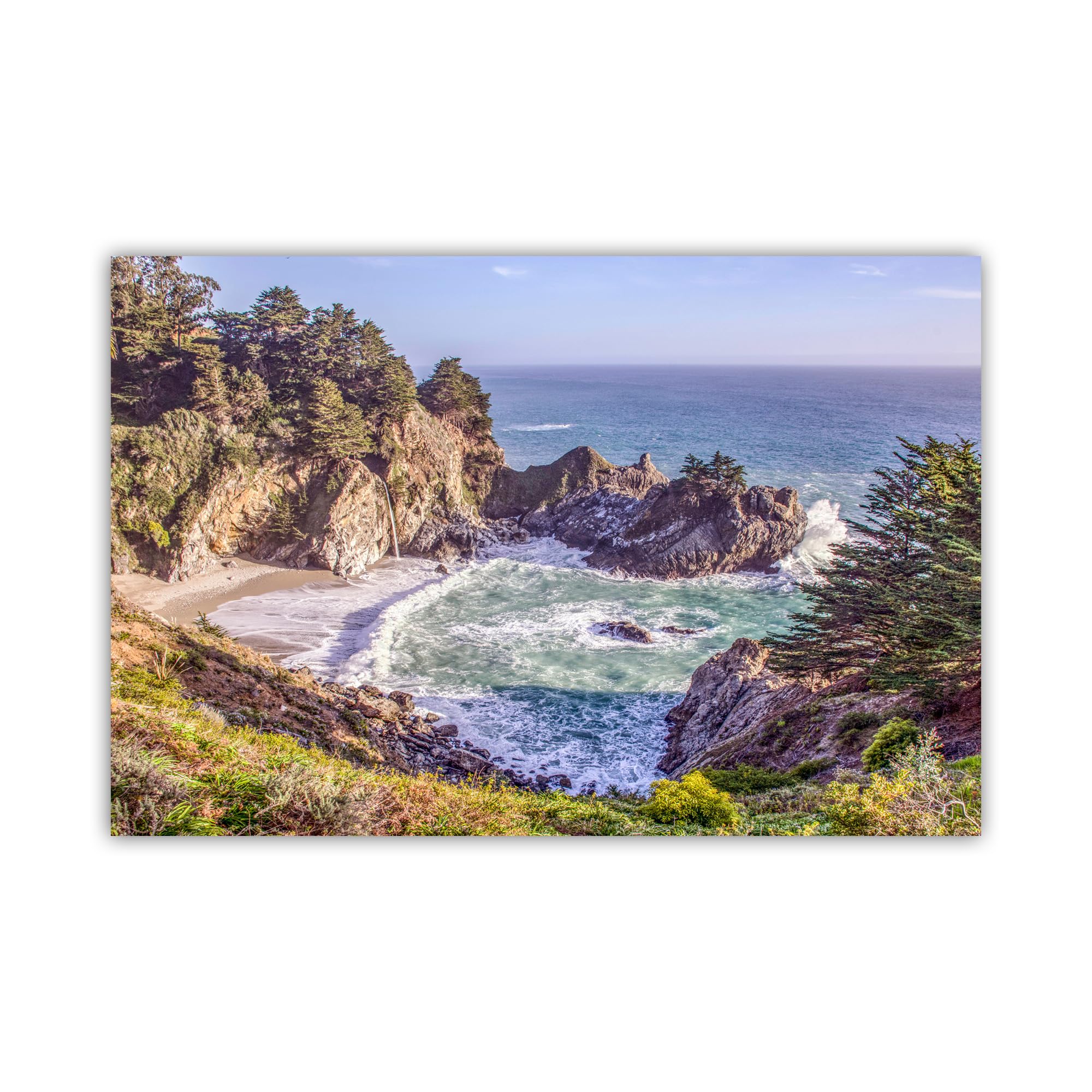 McWay Falls Big Sur California Coast Photography - Stunning Beach Wall Art Decor for Home, Office & Gifts | Coastal Landscape Print for Living Room, Bedroom Decor