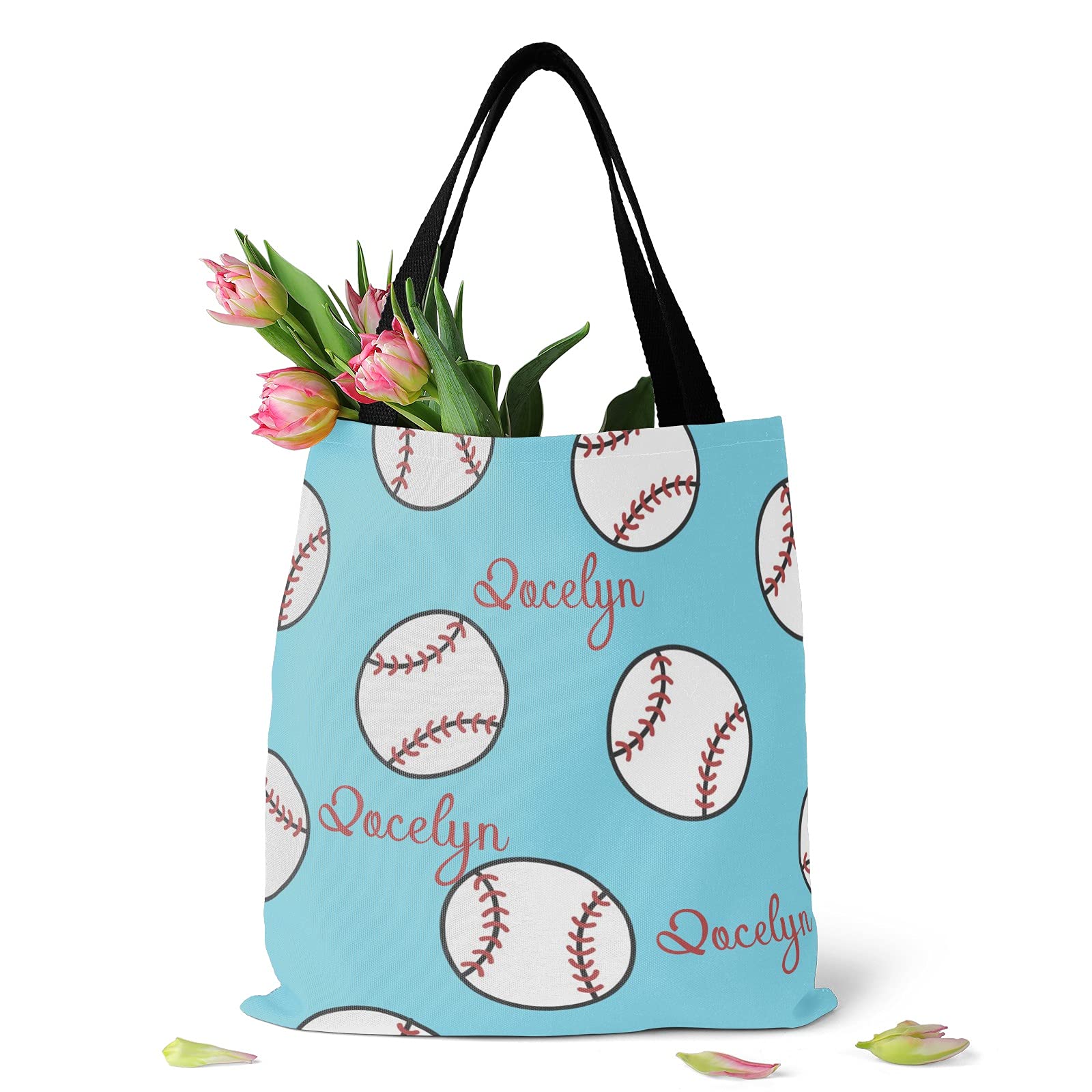 Personalized Name Tote Bag - Durable Canvas Shopping Bag for Travel & Casino